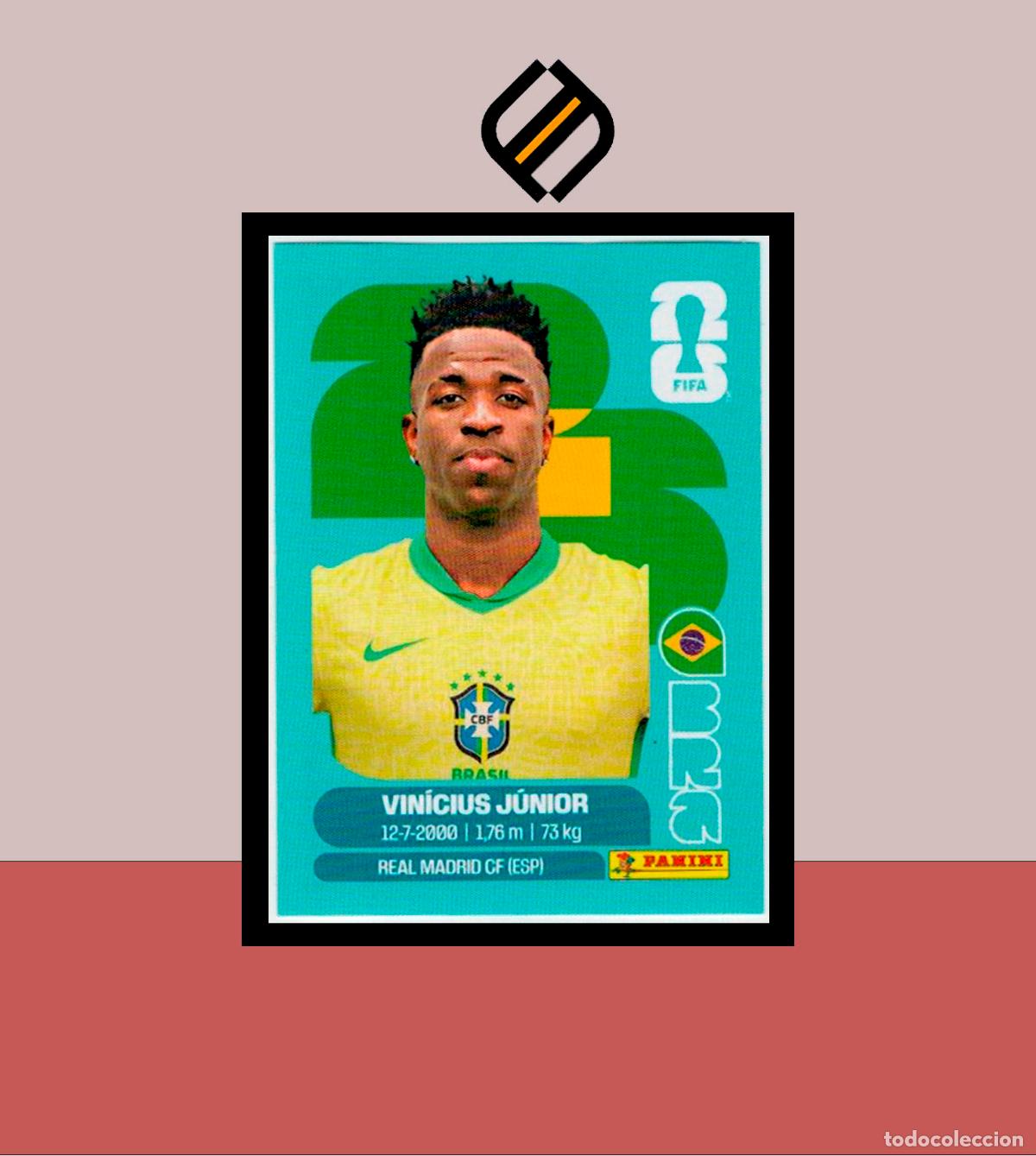 Cromos de F&uacute;tbol: PANINI FIFA CLUB WORLD CUP 2026 26 BRA 14 VINICIUS J&Uacute;NIOR BRASIL STICKER MUNDIAL MEX CAN USA LIGA