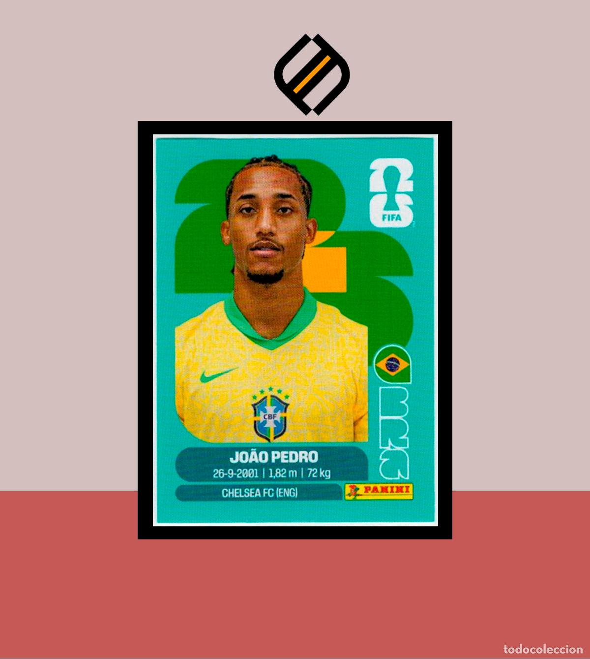 Cromos de F&uacute;tbol: PANINI FIFA CLUB WORLD CUP 2026 26 BRA 16 JOAO PEDRO BRASIL BRAZIL STICKER MUNDIAL MEX CAN USA LIGA