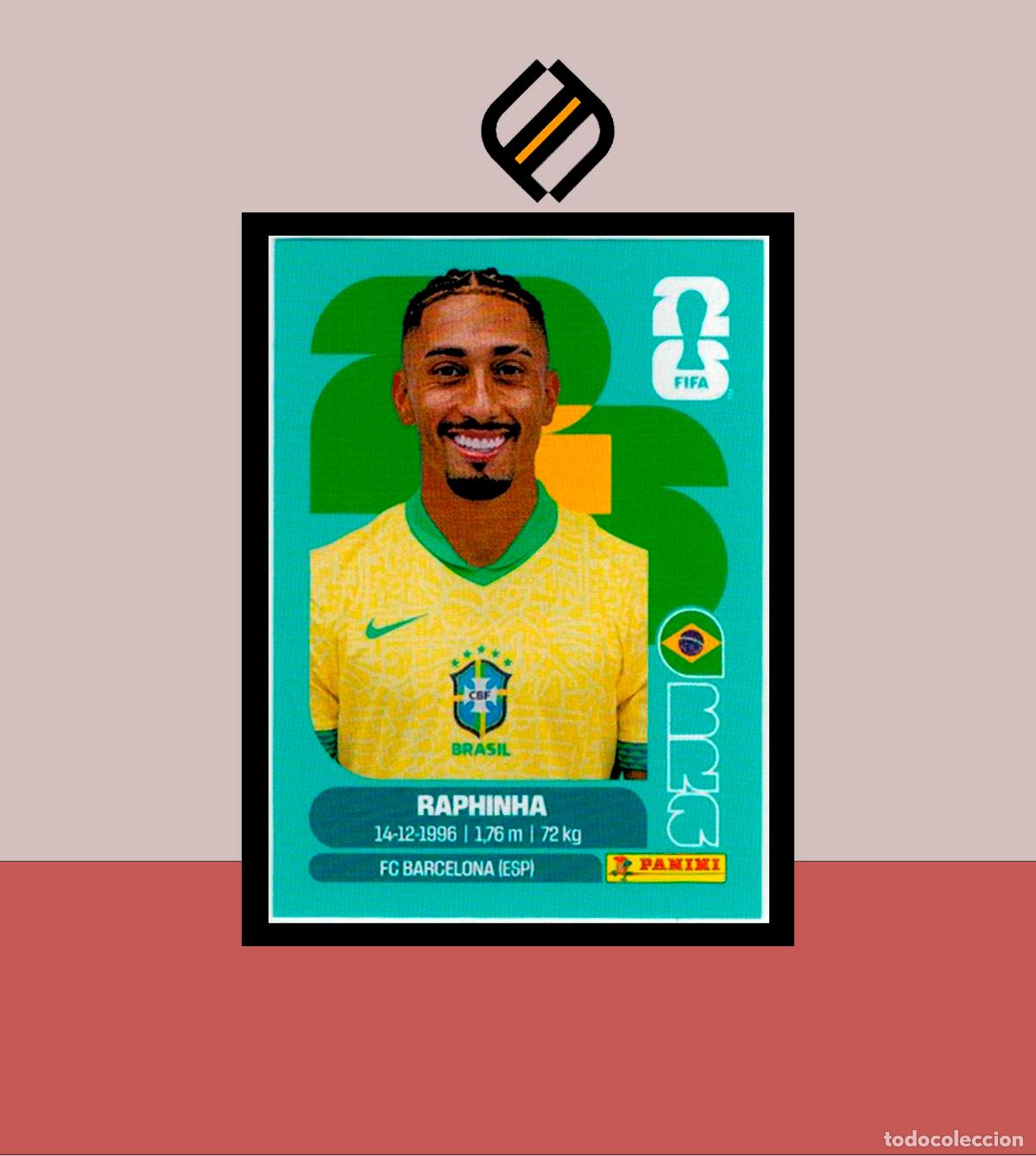 Cromos de F&uacute;tbol: PANINI FIFA CLUB WORLD CUP 2026 26 BRA 19 RAPHINHA BRASIL BRAZIL STICKER MUNDIAL MEX CAN USA LIGA