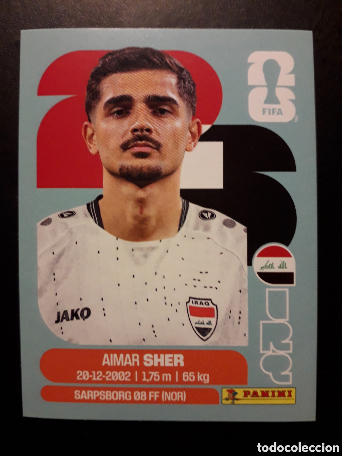 Cromos de F&uacute;tbol: SHER IRAQ IRQ 15 MUNDIAL F&Uacute;TBOL 2026 FIFA WORLD CUP PANINI SIN PEGAR PEDIDO M&Iacute;NIMO 3&euro;