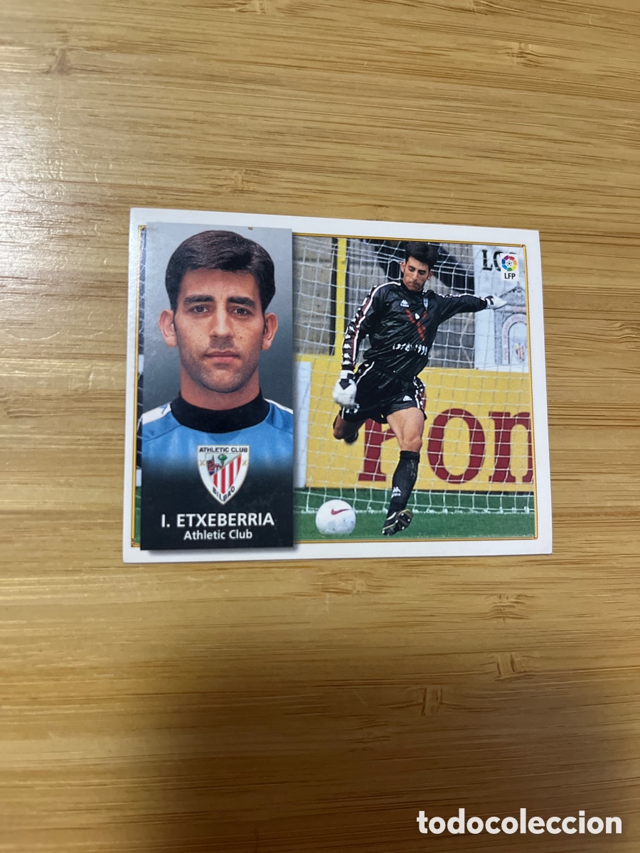 Cromos de Futebol: I. ETXEBERRIA ATHLETIC DE BILBAO E. ESTE 98 99 1998 1999 SIN PEGAR ERROR EN LA TRASERA VER FOTOS
