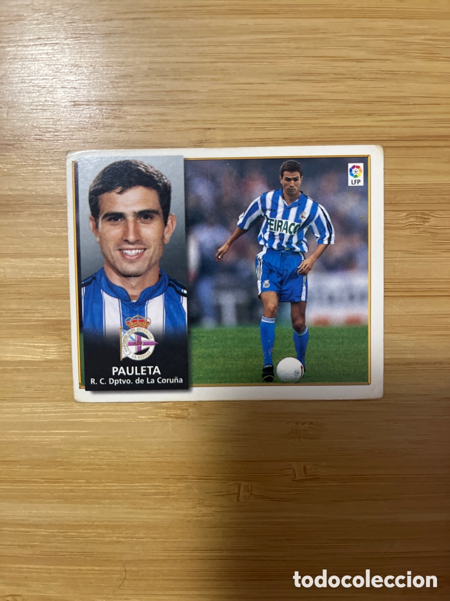 Fu&szlig;ball-Sticker: PAULETA DEPORTIVO DE LA CORU&Ntilde;A EDICIONES ESTE 98 99 1998 1999 SIN PEGAR VER FOTOS