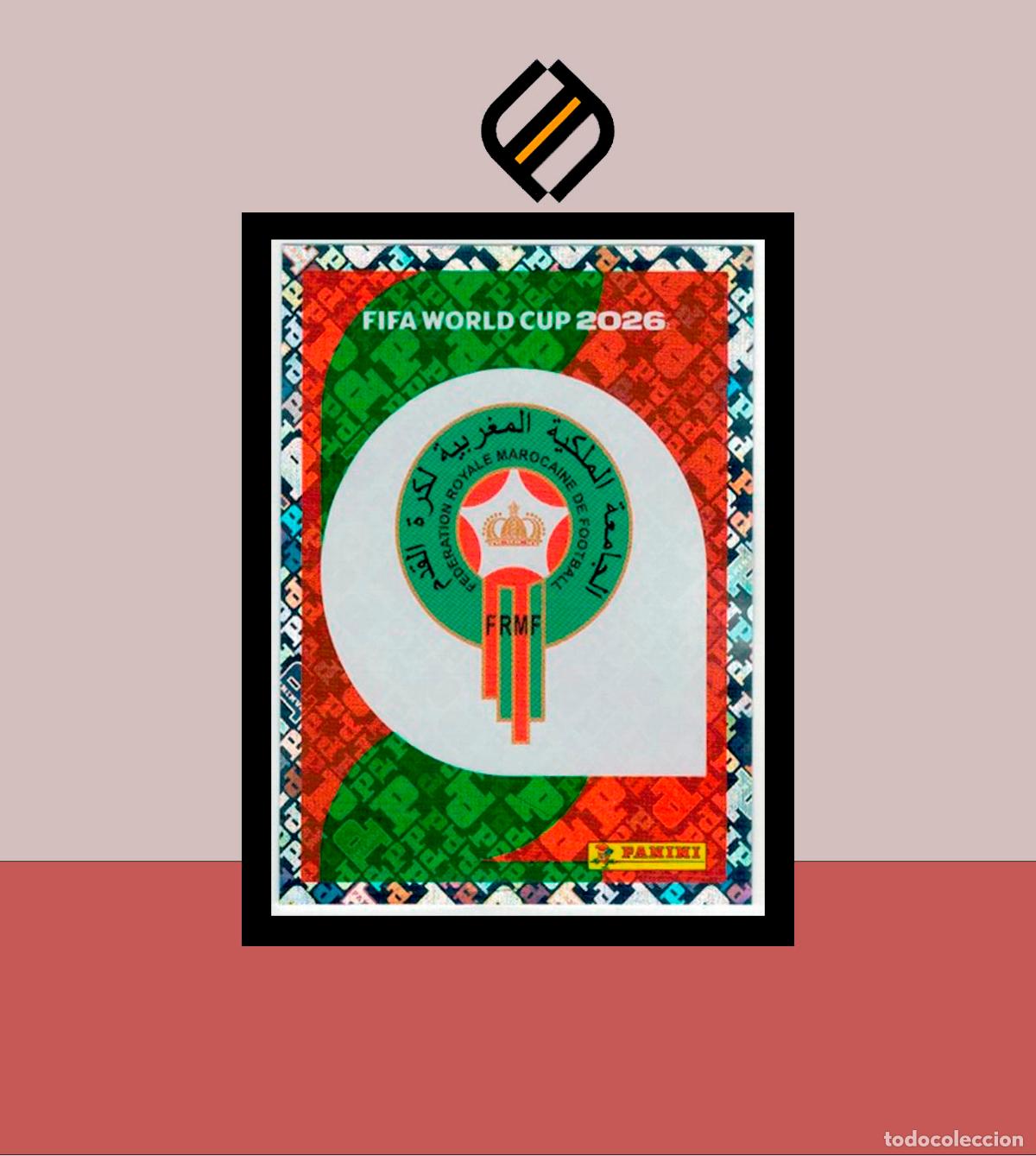 Cromos de F&uacute;tbol: PANINI FIFA CLUB WORLD CUP 2026 26 MAR 1 ESCUDO MARRUECOS STICKER MUNDIAL MEX CAN USA LIGA