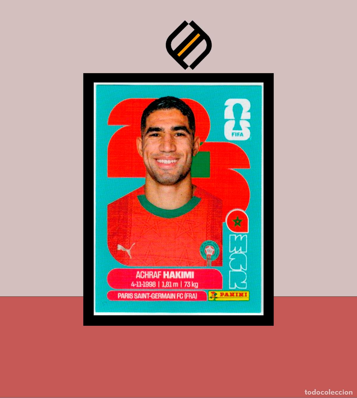 Cromos de F&uacute;tbol: PANINI FIFA CLUB WORLD CUP 2026 26 MAR 4 ACHRAF HAKIMI MARRUECOS STICKER MUNDIAL MEX CAN USA LIGA