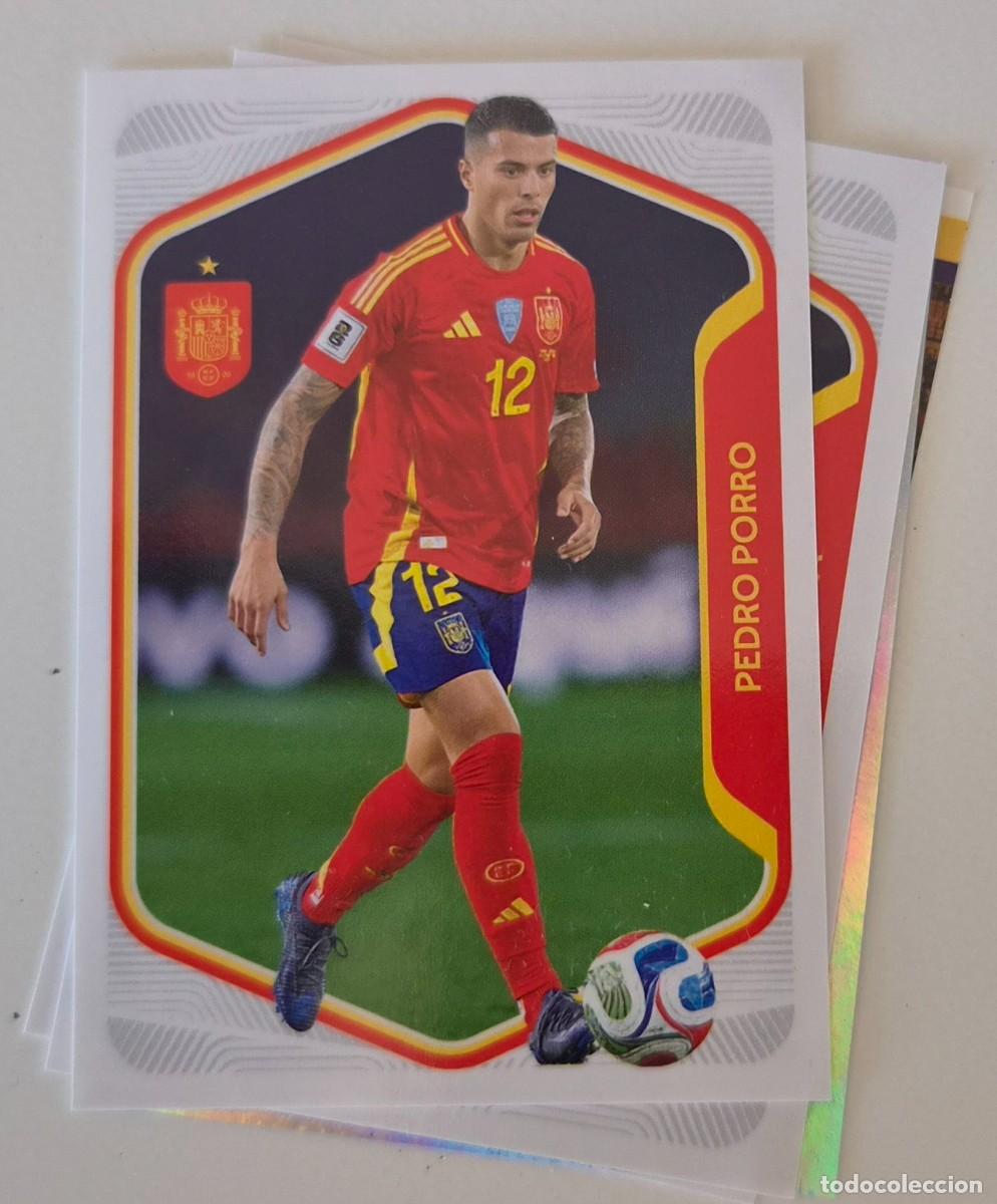 Cromos de F&uacute;tbol: 14 PEDRO PORRO COLECCION OFICIAL SELECCION ESPA&Ntilde;OLA CARREFOUR MUNDIAL2026 PANINI
