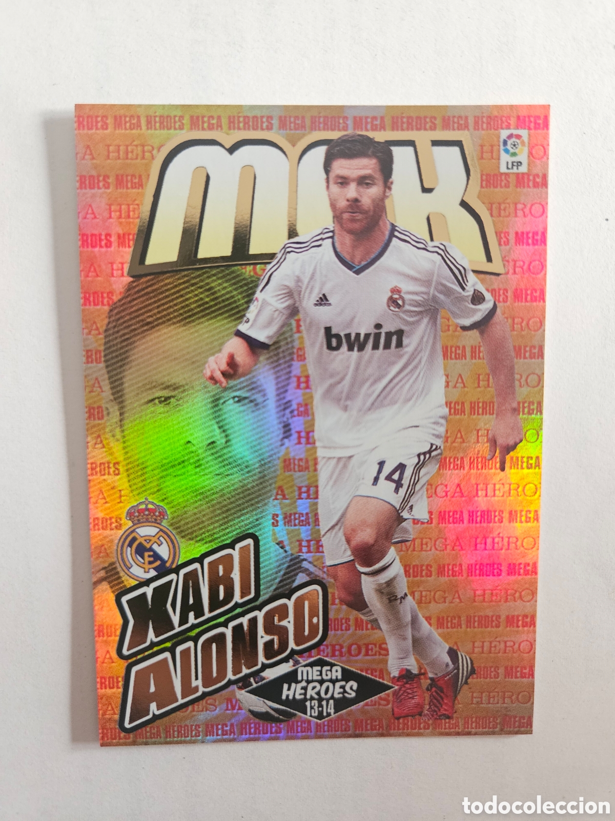 Cromos de F&uacute;tbol: XABI ALONSO 375 MEGA HEROES (REAL MADRID) PANINI MEGACRACKS 2013-2014 13 14 CROMO CARTA