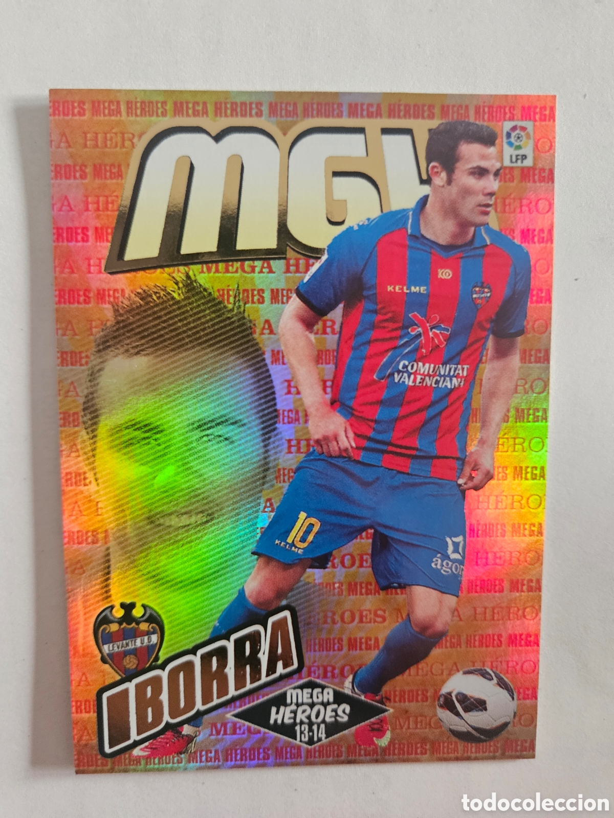 Cromos de F&uacute;tbol: CROMO IBORRA LEVANTE 376 MEGA HEROES BRILLANTE MEGACRACKS 2013 2014 13 14 PANINI LIGA F&Uacute;TBOL MGK