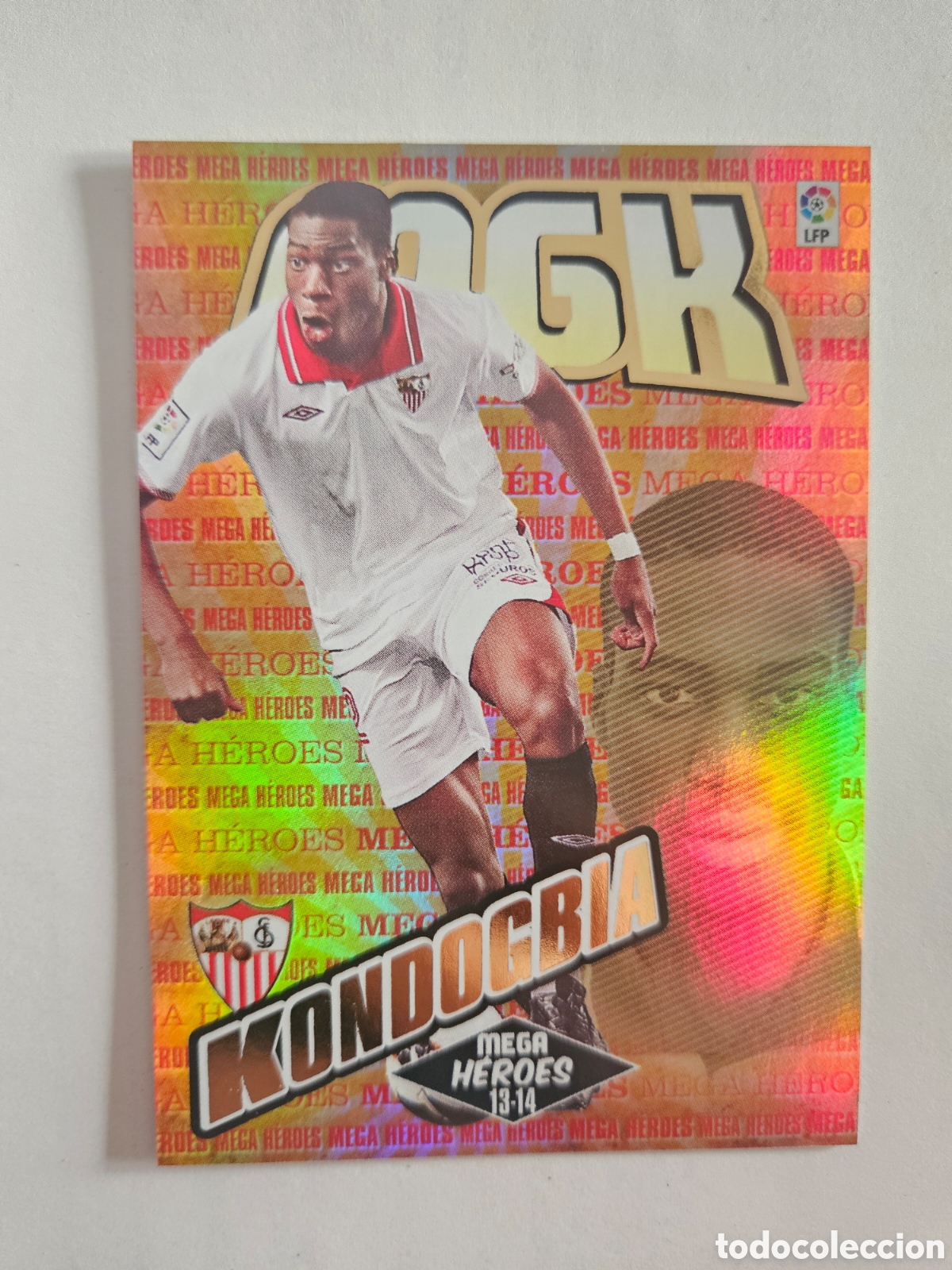 Cromos de F&uacute;tbol: 379 KONDOGBIA SEVILLA ERROR MEGA HEROES MGK 2013 2014 MEGACRACKS 13 14 PANINI