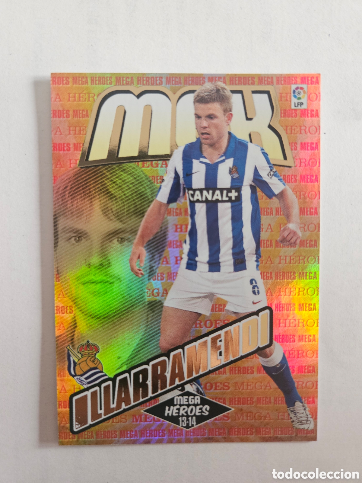 Cromos de F&uacute;tbol: ILLARRAMENDI MEGA HEROES 380 (REAL SOCIEDAD) PANINI MEGACRACKS 2013-2014 13 14 CROMO CARTA