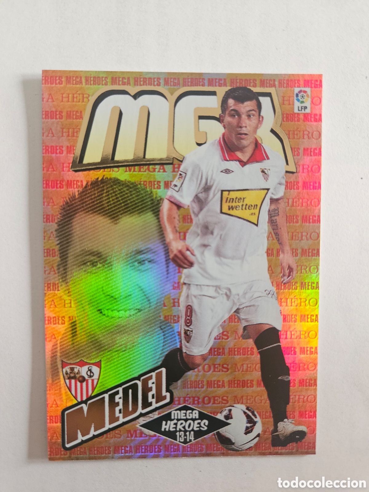 Cromos de F&uacute;tbol: MEDEL 383 MEGA HEROES (SEVILLA) PANINI MEGACRACKS 2013-2014 13 14 CROMO CARTA