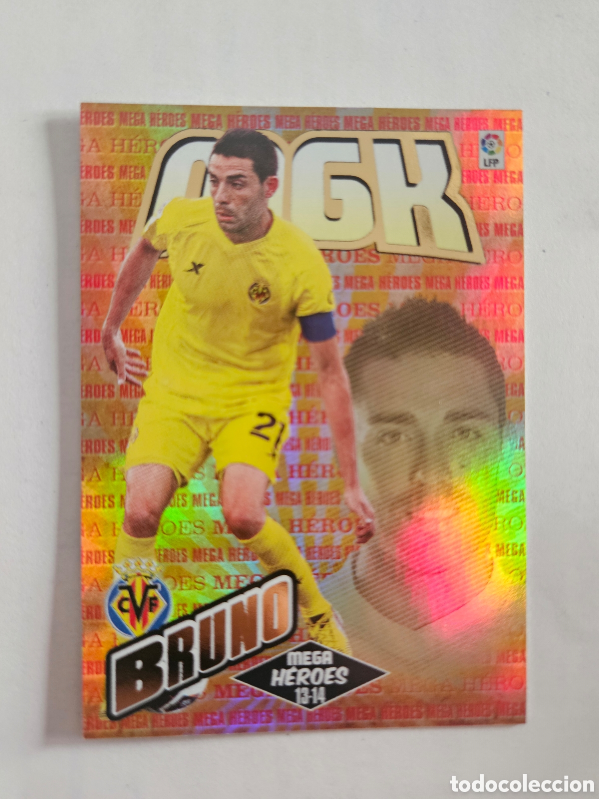 Cromos de F&uacute;tbol: MEGA HEROES BRUNO N&ordm; 386 VILLARREAL MEGACRACKS PANINI LIGA 2013 2014 13 14 MGK