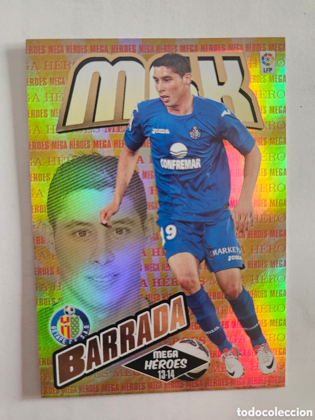 Cromos de F&uacute;tbol: Panini Megacracks 2013 2014 13 14 390 Barrada Getafe Megaheroes