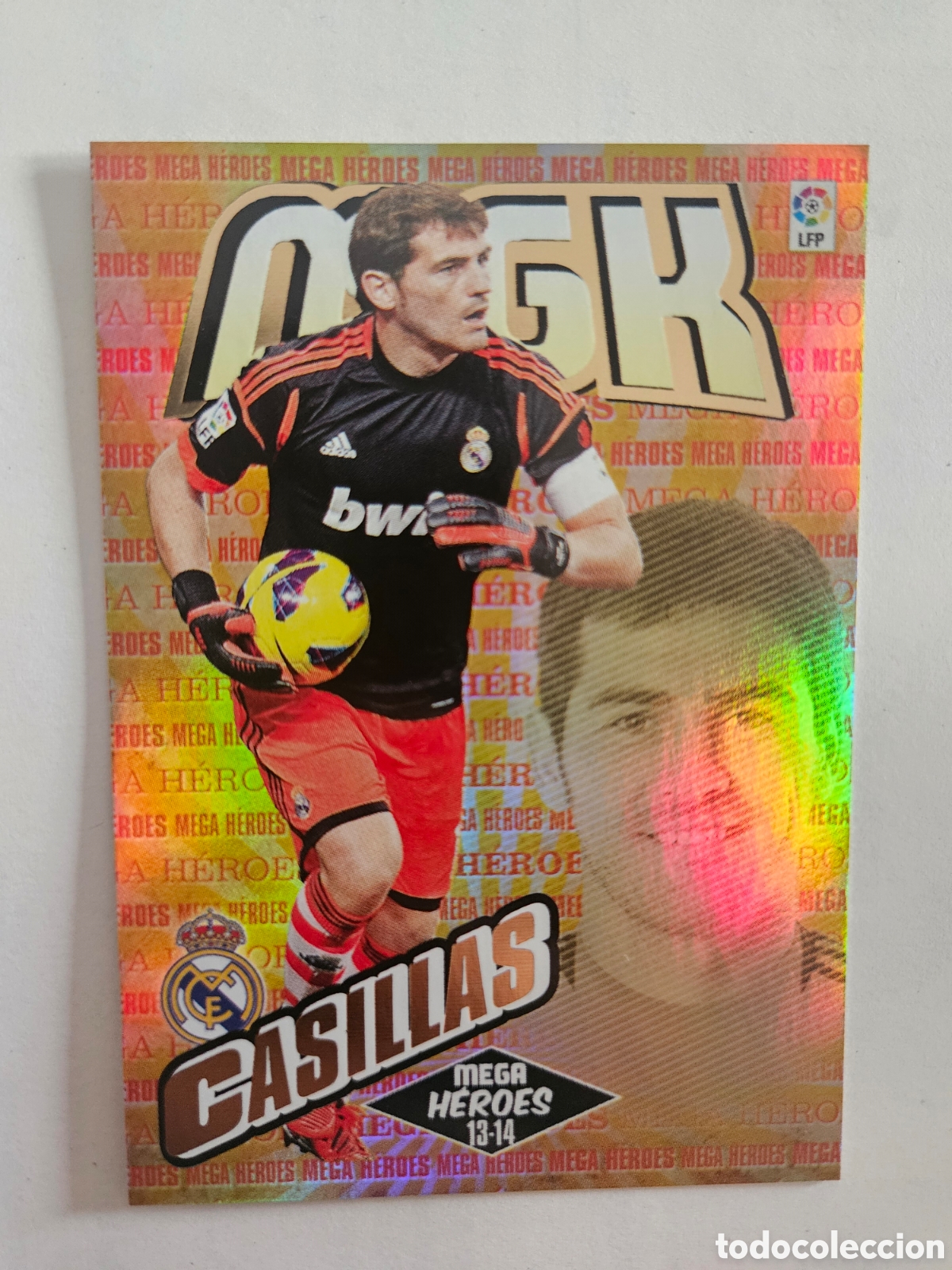 Cartes &agrave; collectionner de Football: Casillas 363 Real Madrid Mega Heroes Megacracks 2013 2014 13 14 Panini