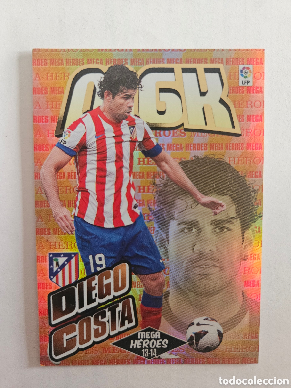 Cromos de Futebol: DIEGO COSTA 396 MEGA HEROES (ATL&Eacute;TICO MADRID) PANINI MEGACRACKS 2013-2014 13 14 CROMO CARTA