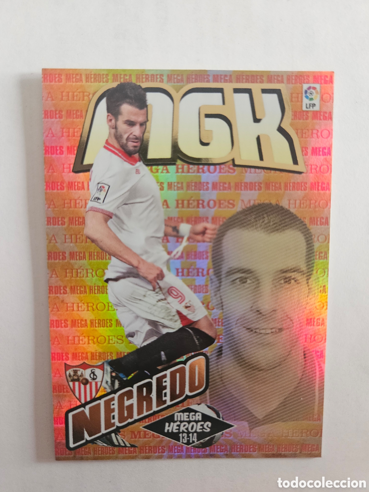 Cromos de Futebol: NEGREDO MEGA HEROES 400 (SEVILLA) PANINI MEGACRACKS 2013-2014 13 14 CROMO CARTA
