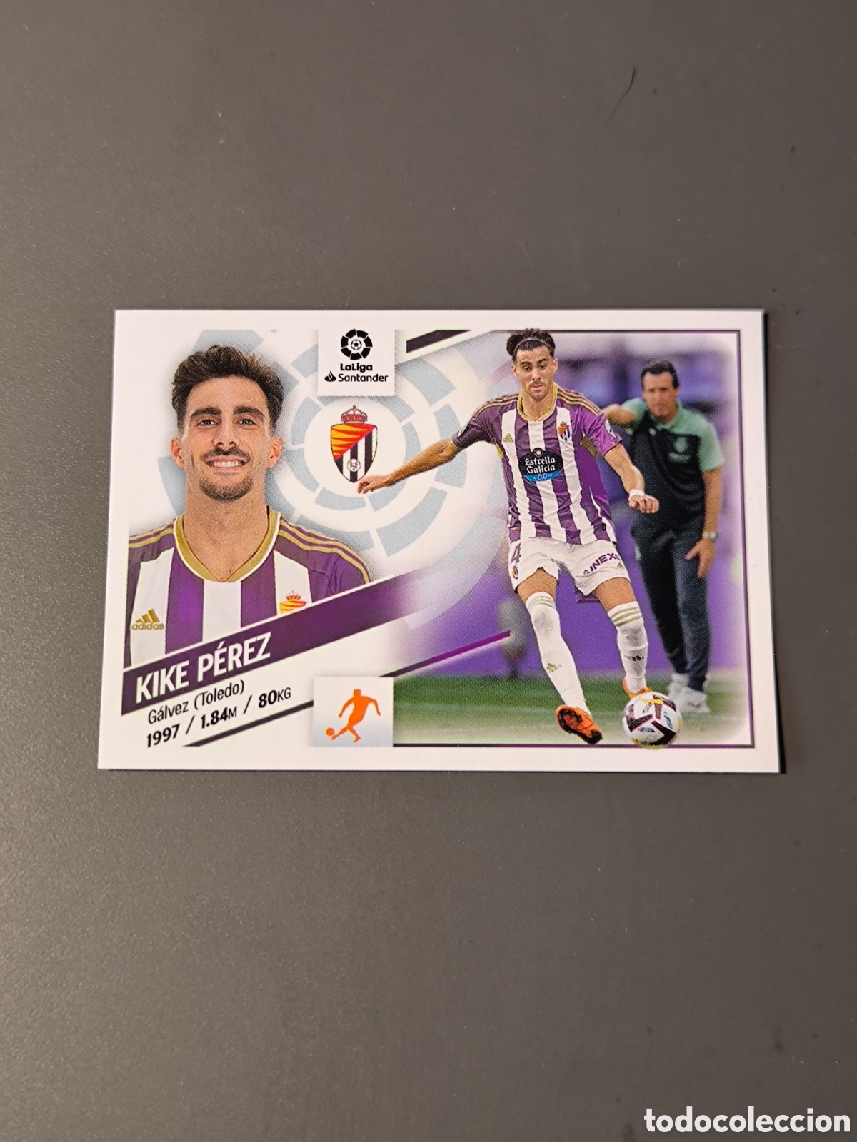 Cromos de F&uacute;tbol: KIKE P&Eacute;REZ 13 BIS Real Valladolid Liga Este 22 23