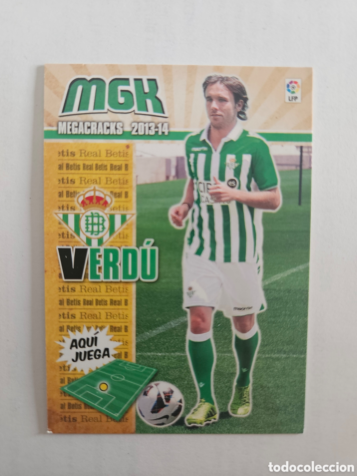 Cromos de F&uacute;tbol: 442 VERDU BETIS NUEVO FICHAJE MEGACRACKS PANINI ALBUM LIGA 2013 2014 13 14