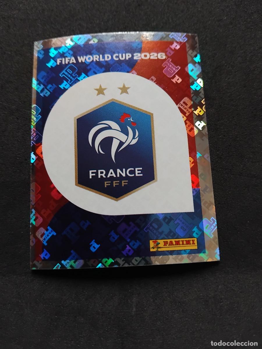 Cromos de F&uacute;tbol: ESCUDO DE FRANCIA FRA 1 DESCENTRADO - PANINI FIFA WORLD CUP 2026 - MUNDIAL 2026 STICKER 26 FRANCE