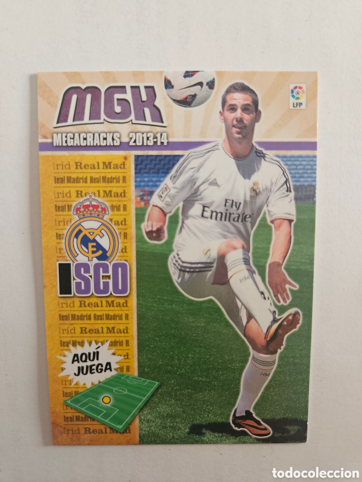 Cromos de F&uacute;tbol: CROMO FUTBOL MEGACRACKS LIGA 13 14 PANINI 2013 2014 MEGA CRACKS REAL MADRID 443 ISCO FICHAJE