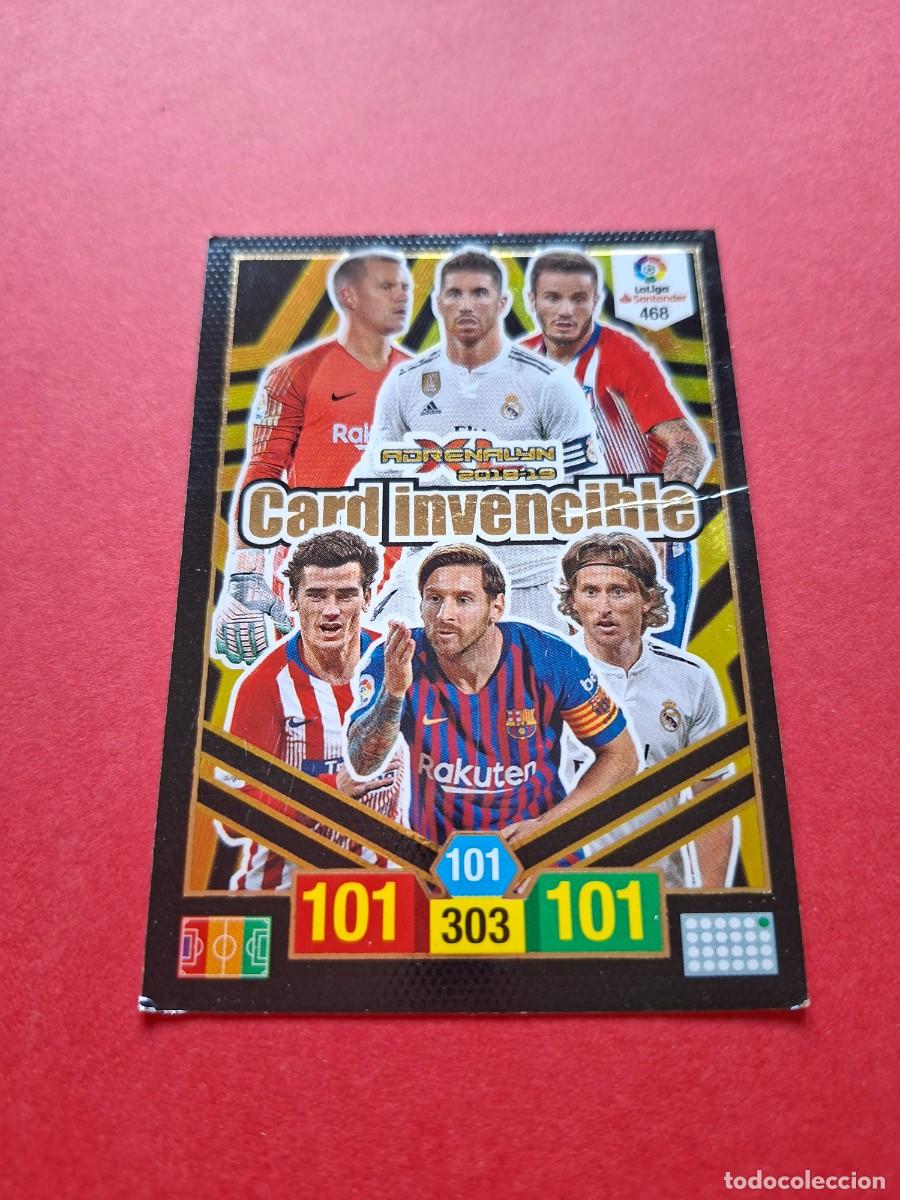 Cromos de F&uacute;tbol: 468 CARD INVENCIBLE MESSI SERGIO RAMOS MODRIC ADRENALYN XL 2018 2019 18 19