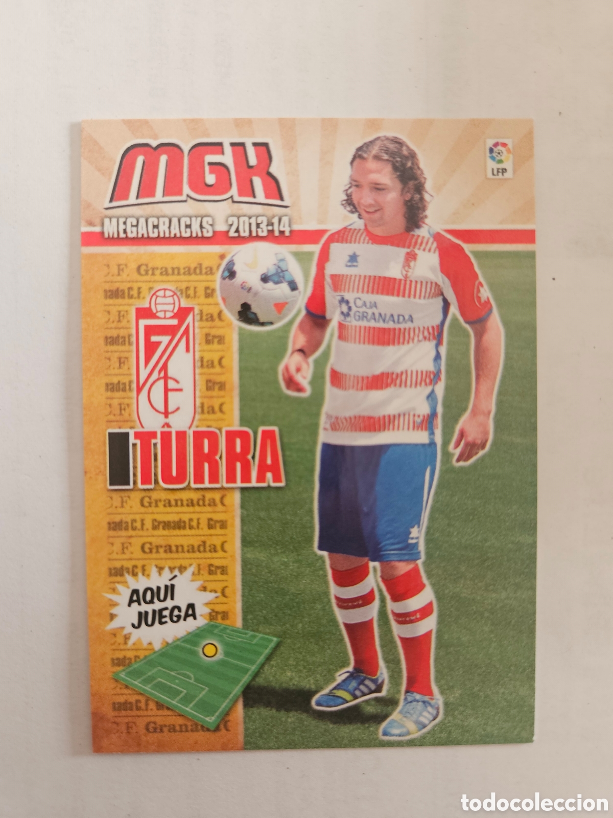 Cromos de F&uacute;tbol: 446 ITURRA GRANADA NUEVO FICHAJE MEGACRACKS PANINI ALBUM LIGA 2013 2014 13 14