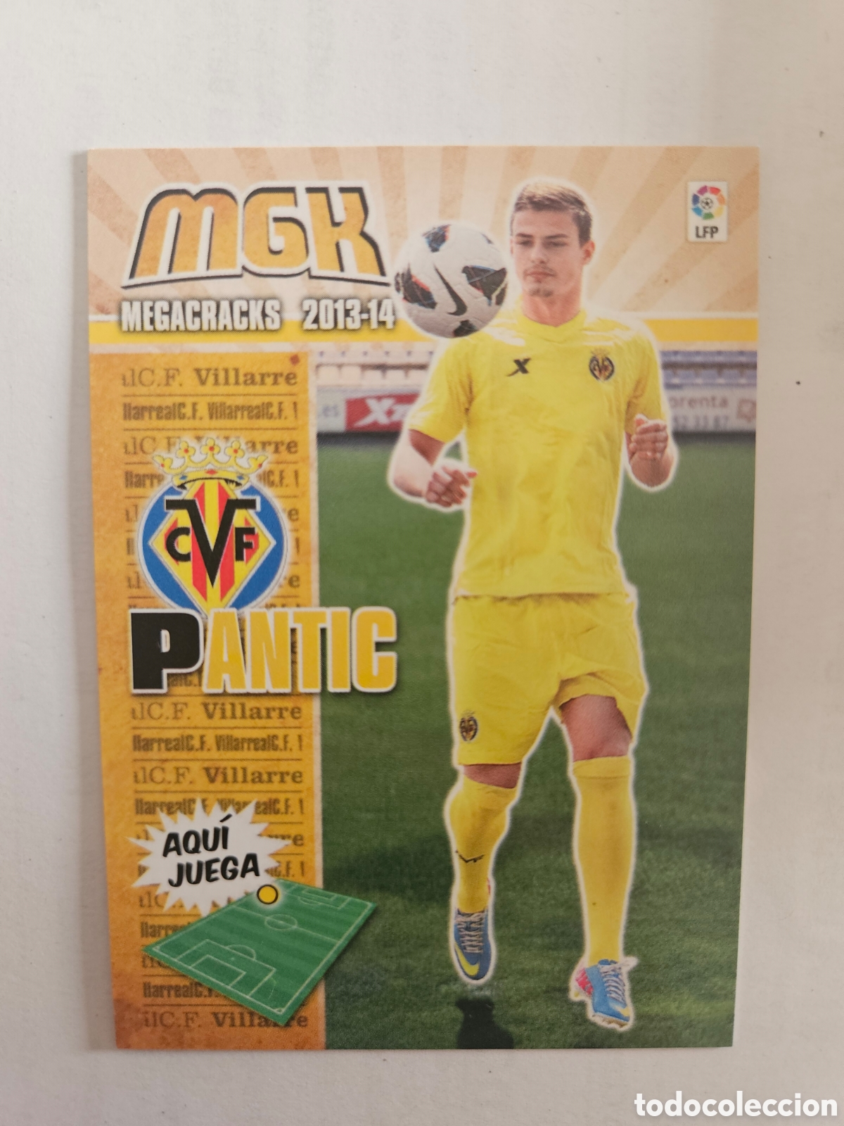 Cromos de F&uacute;tbol: PANTIC NUEVO FICHAJE 448 (VILLARREAL) PANINI MEGACRACKS 2013-2014 13 14 CROMO CARTA
