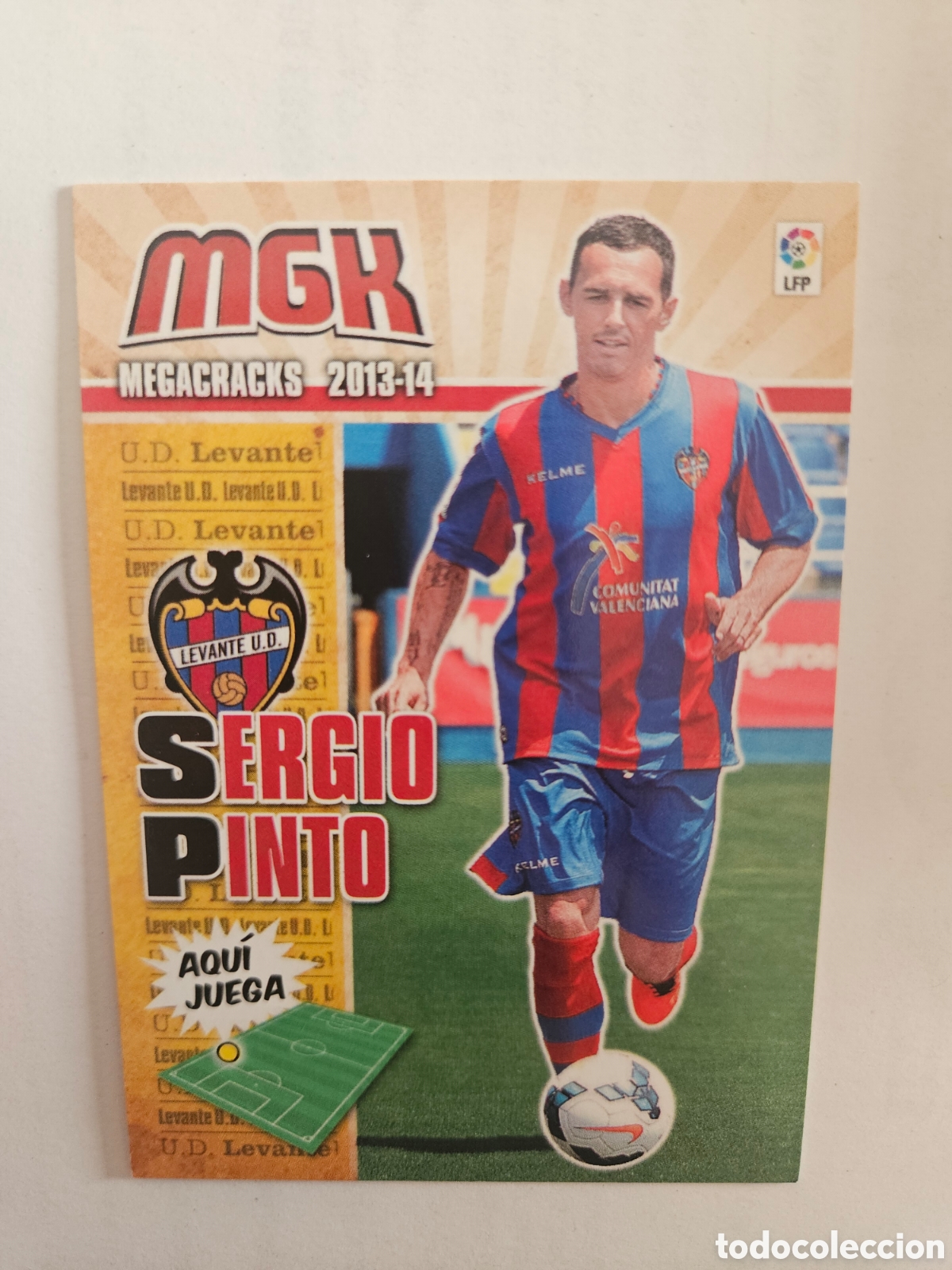 Cromos de F&uacute;tbol: 449 SERGIO PINTO LEVANTE NUEVO FICHAJE MEGACRACKS PANINI ALBUM LIGA 2013 2014 13 14
