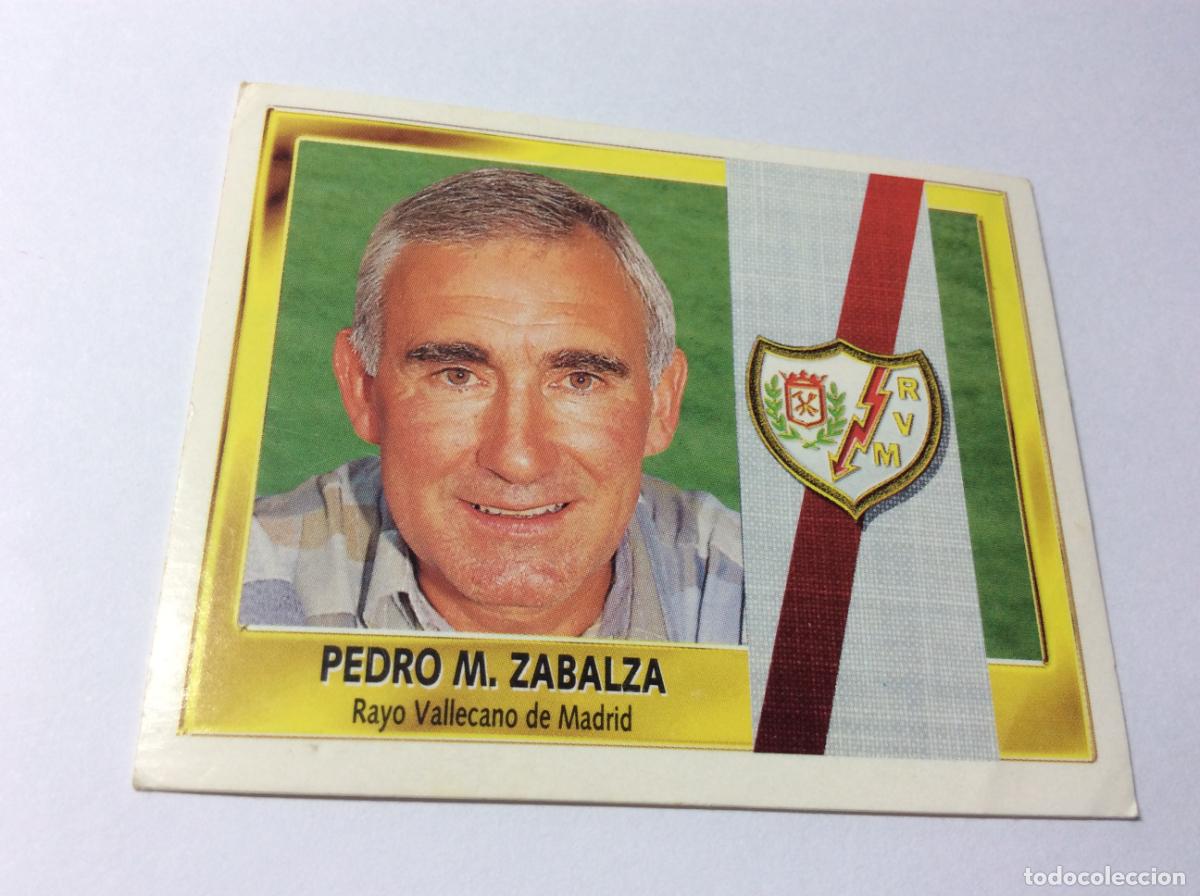 Cromos de F&uacute;tbol: Entrenador Pedro M. Zabalza Rayo Vallecano Este 95 96 1995 1996