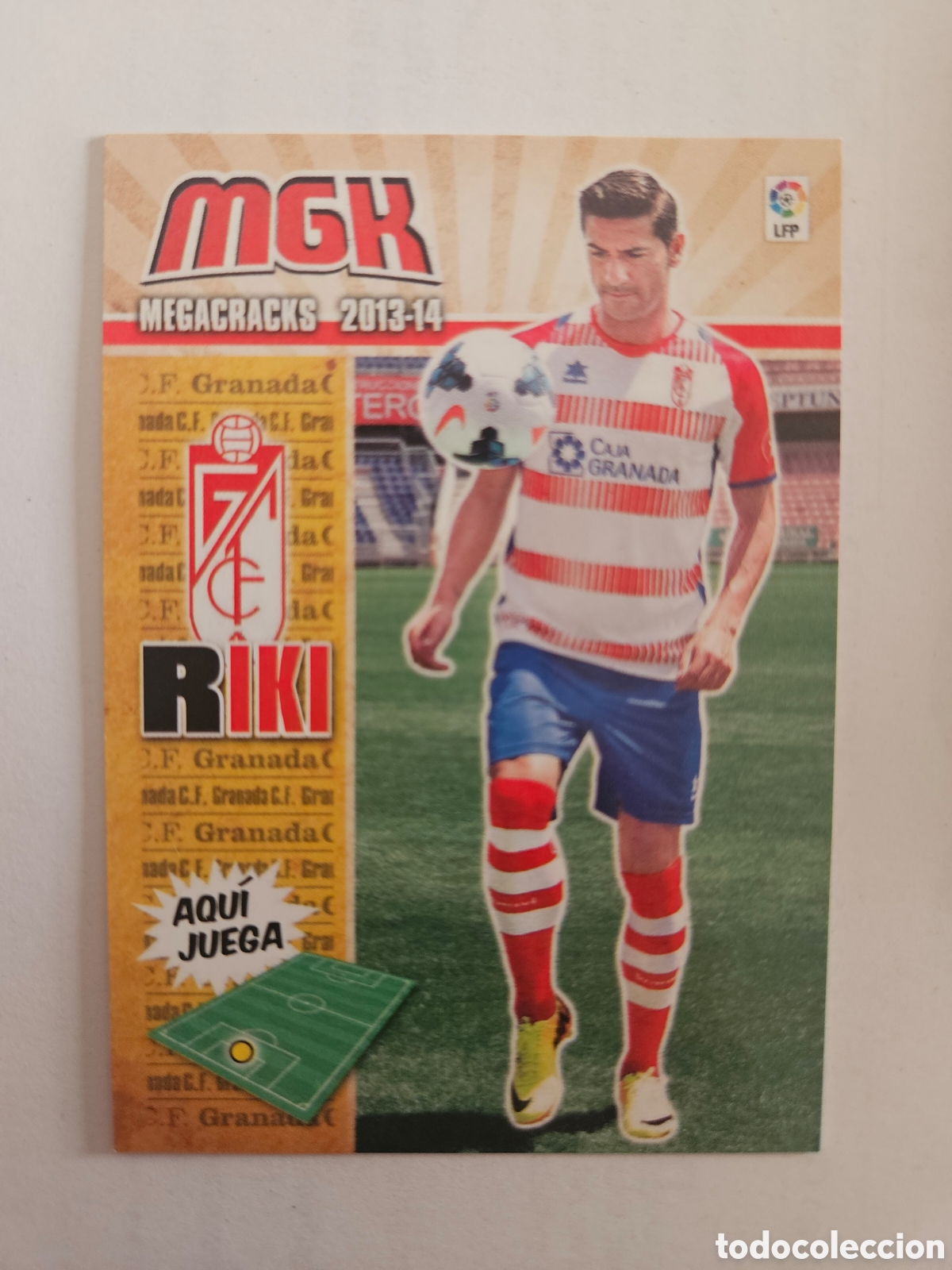 Cromos de F&uacute;tbol: 453 RIKI GRANADA NUEVO FICHAJE MEGACRACKS PANINI ALBUM LIGA 2013 2014 13 14