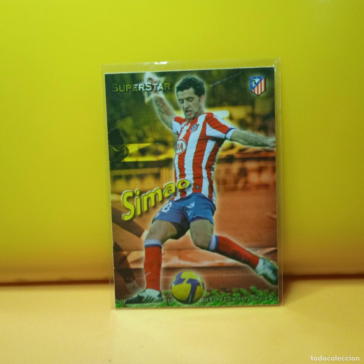 Fu&szlig;ball-Sticker: MUNDICROMO 2009 2010 09 10 SUPERSTAR MATE ATL&Eacute;TICO DE MADRID SIMAO 106