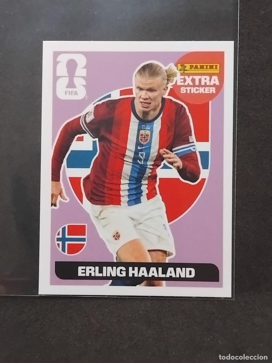 Cromos de f&uacute;tbol: EXTRA STICKER ERLING HAALAND MORADO ROSA - NORUEGA NORGE - PANINI MUNDIAL FIFA WORLD CUP 2026