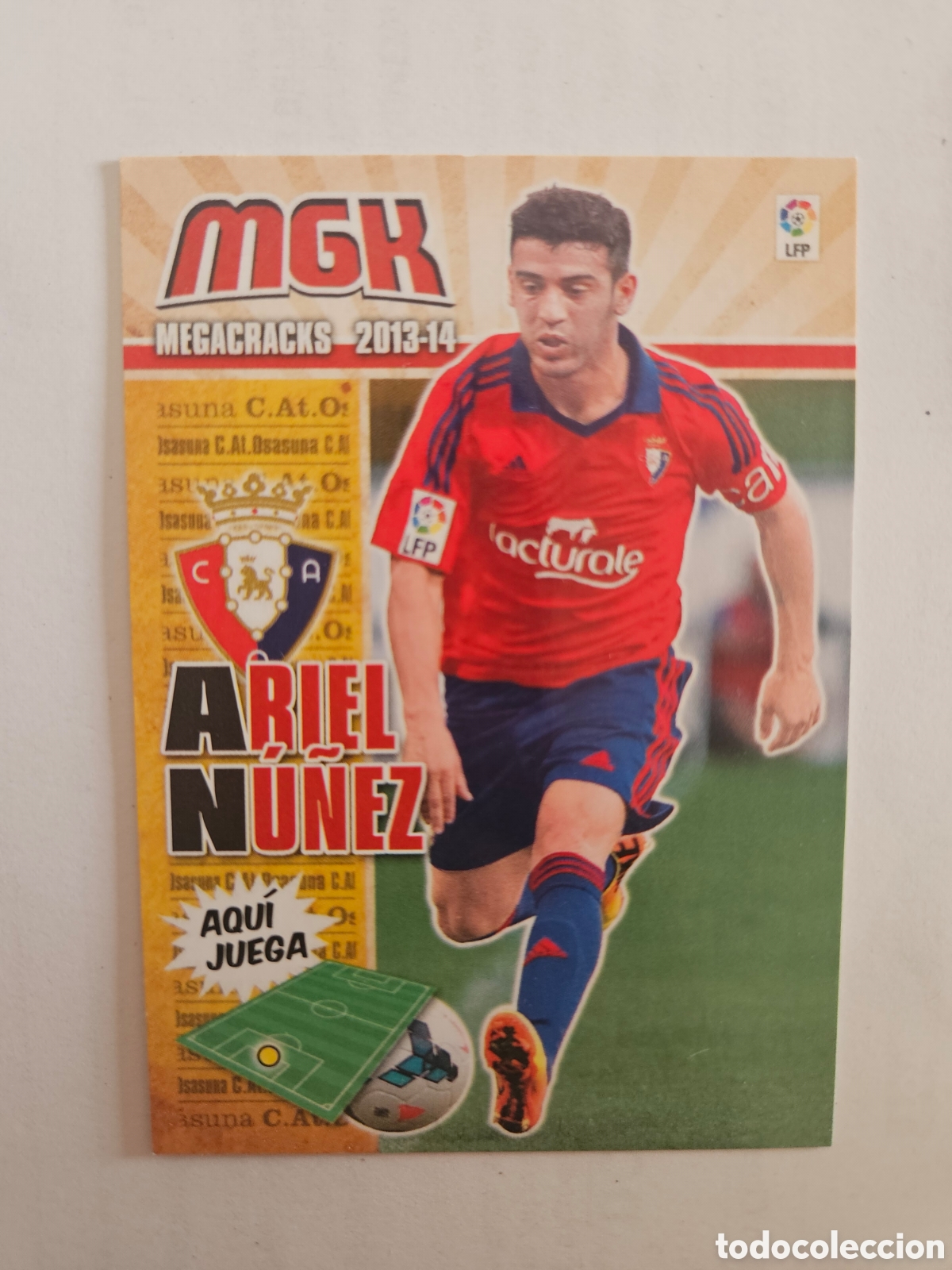 Cromos de F&uacute;tbol: 459 ARIEL N&Uacute;&Ntilde;EZ OSASUNA NUEVO FICHAJE MEGACRACKS PANINI ALBUM LIGA 2013 2014 13 14