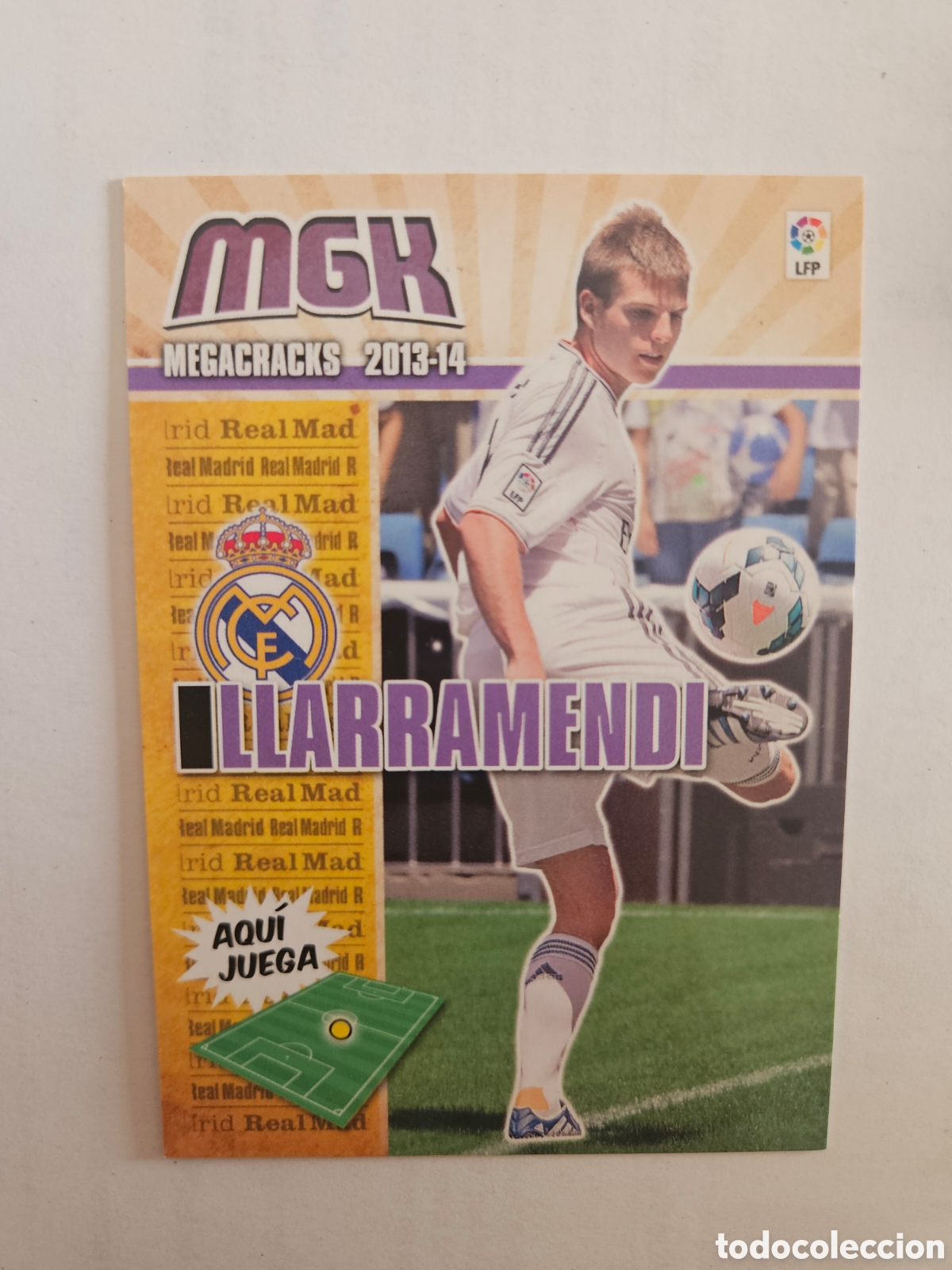 Cromos de F&uacute;tbol: 461 ILLARRAMENDI (REAL MADRID) - NUEVO FICHAJE - MEGACRACKS 2013-2014 PANINI MGK 13-14