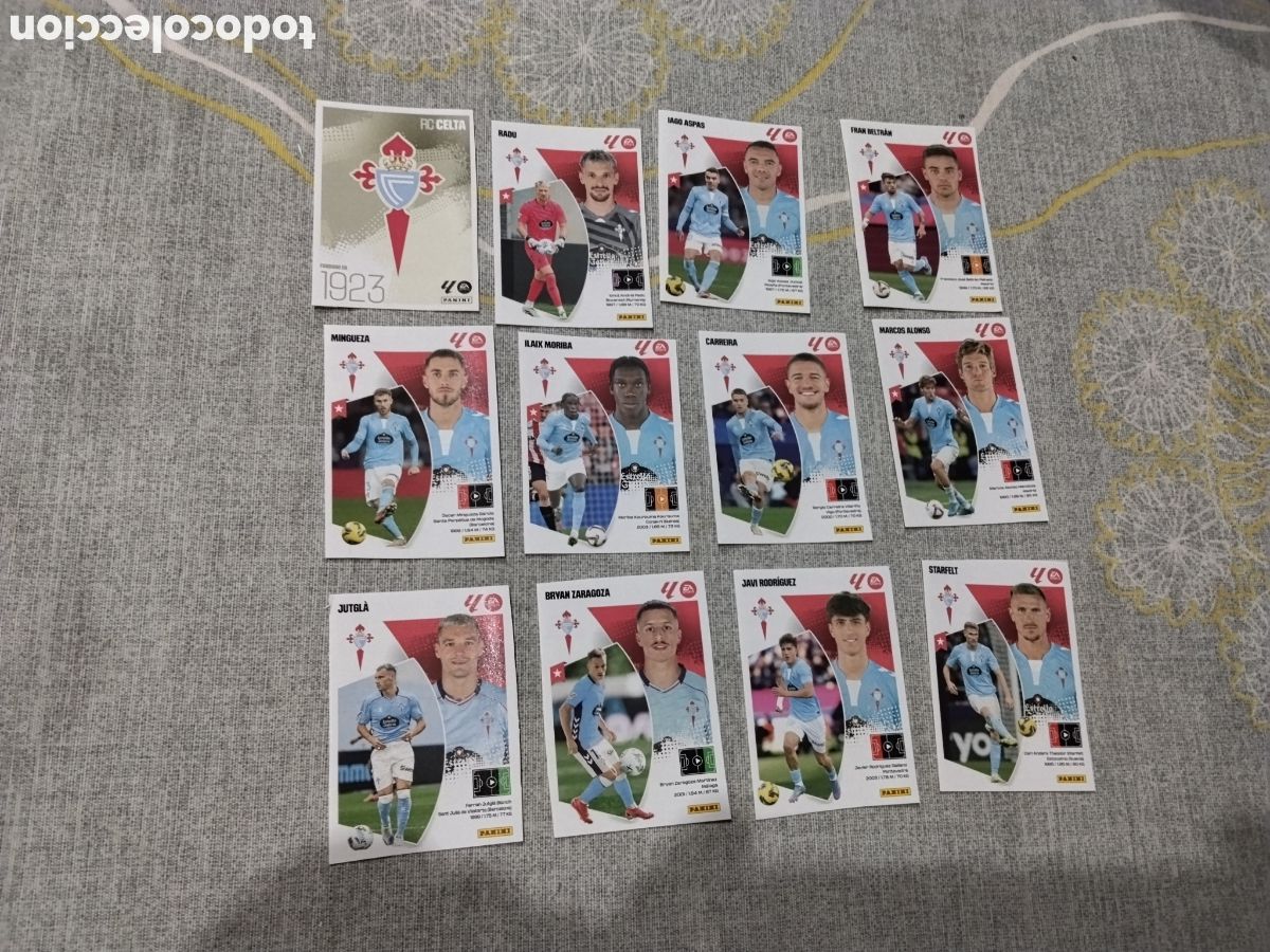 Cromos de F&uacute;tbol: LA LIGA STARS 2025-26 ( 12 CROMOS SIN PEGAR RC CELTA DE VIGO ) PUBLICADO EN BRASIL ( LIGA ESPA&Ntilde;OLA )