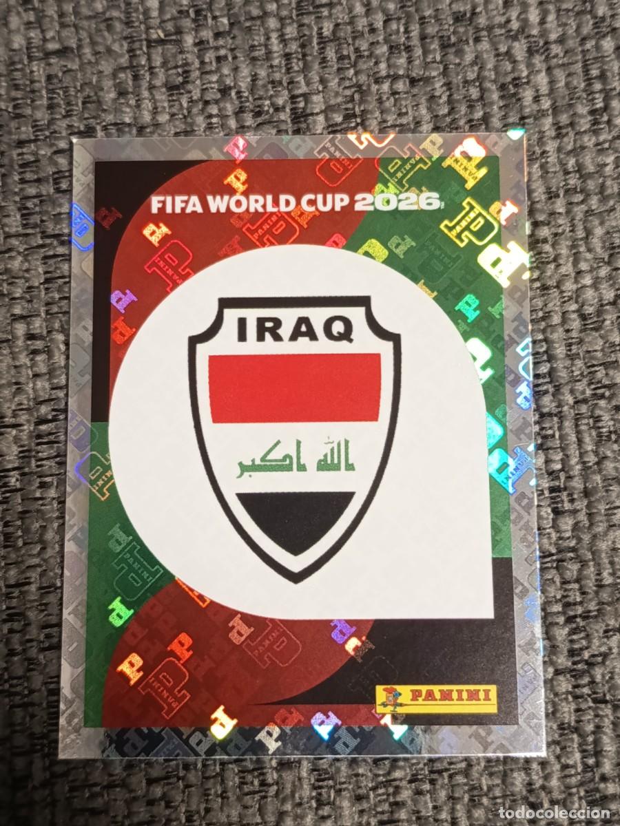 Cromos de F&uacute;tbol: ESCUDO IRAQ IRQ 1 STICKER MUNDIAL 2026 PANINI FIFA WORLD CUP NUEVO