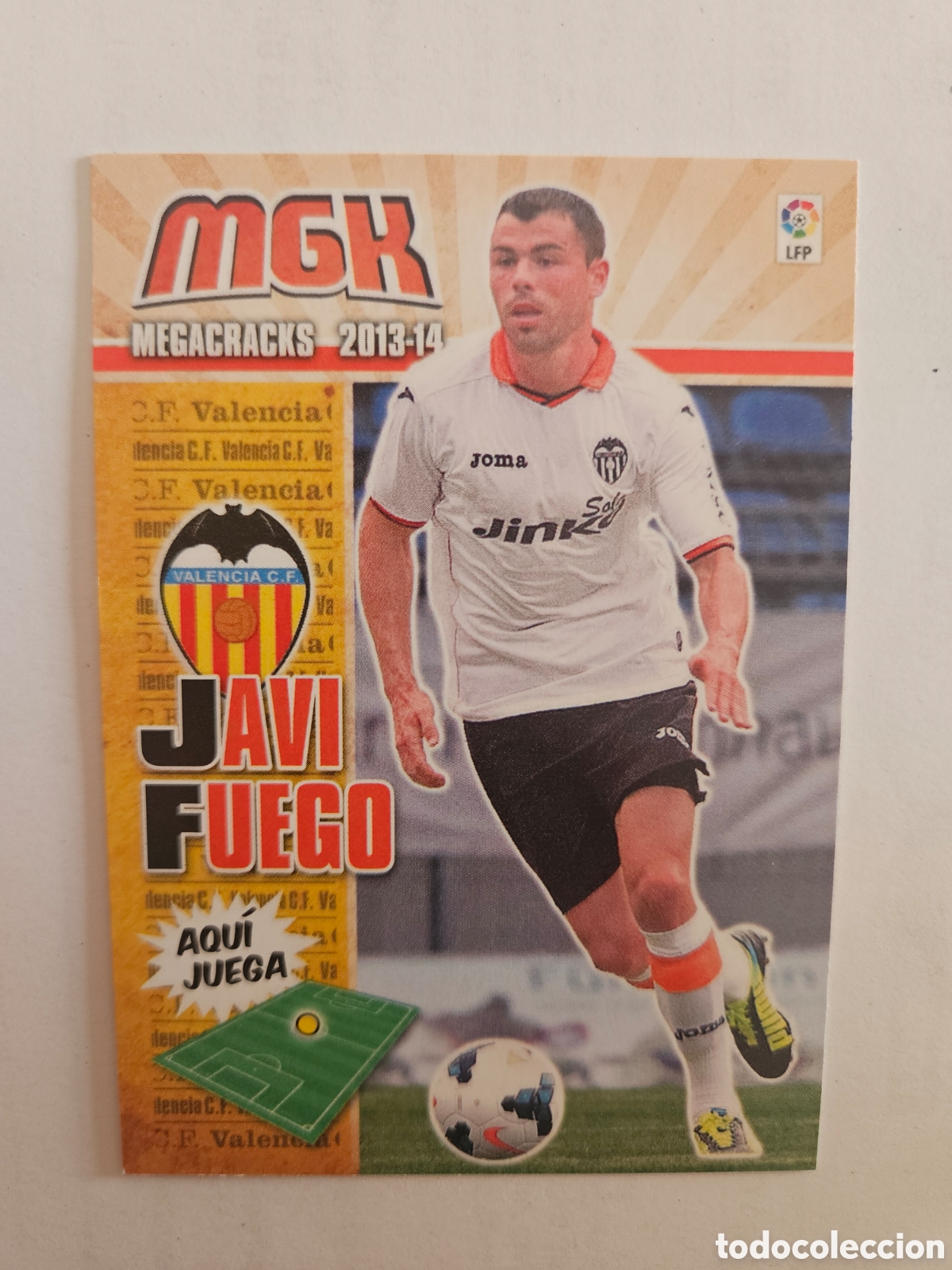 Cromos de F&uacute;tbol: Megacracks 2013 2014 13 14 panini Javi Fuego fichaje n&deg; 464 Valencia