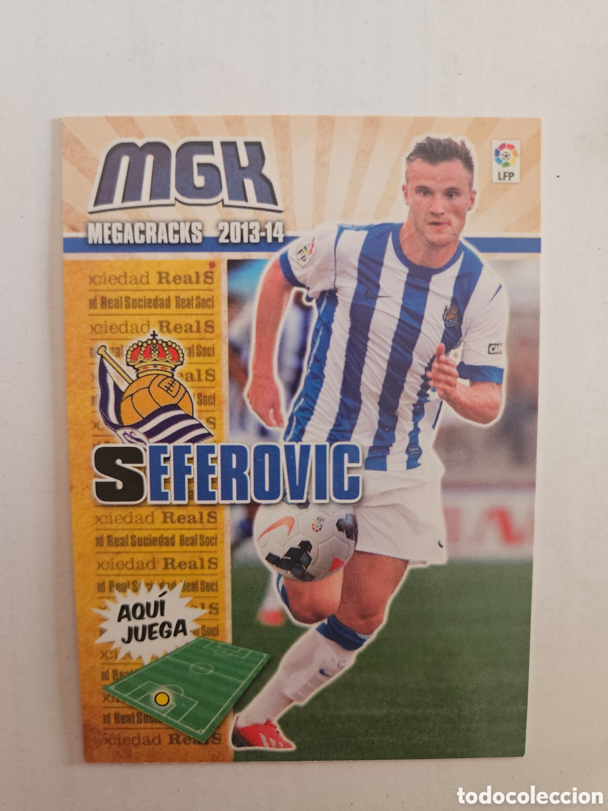 Cromos de F&uacute;tbol: Megacracks 2013 2014 13 14 panini Seferovic fichaje n&deg; 466 Real Sociedad