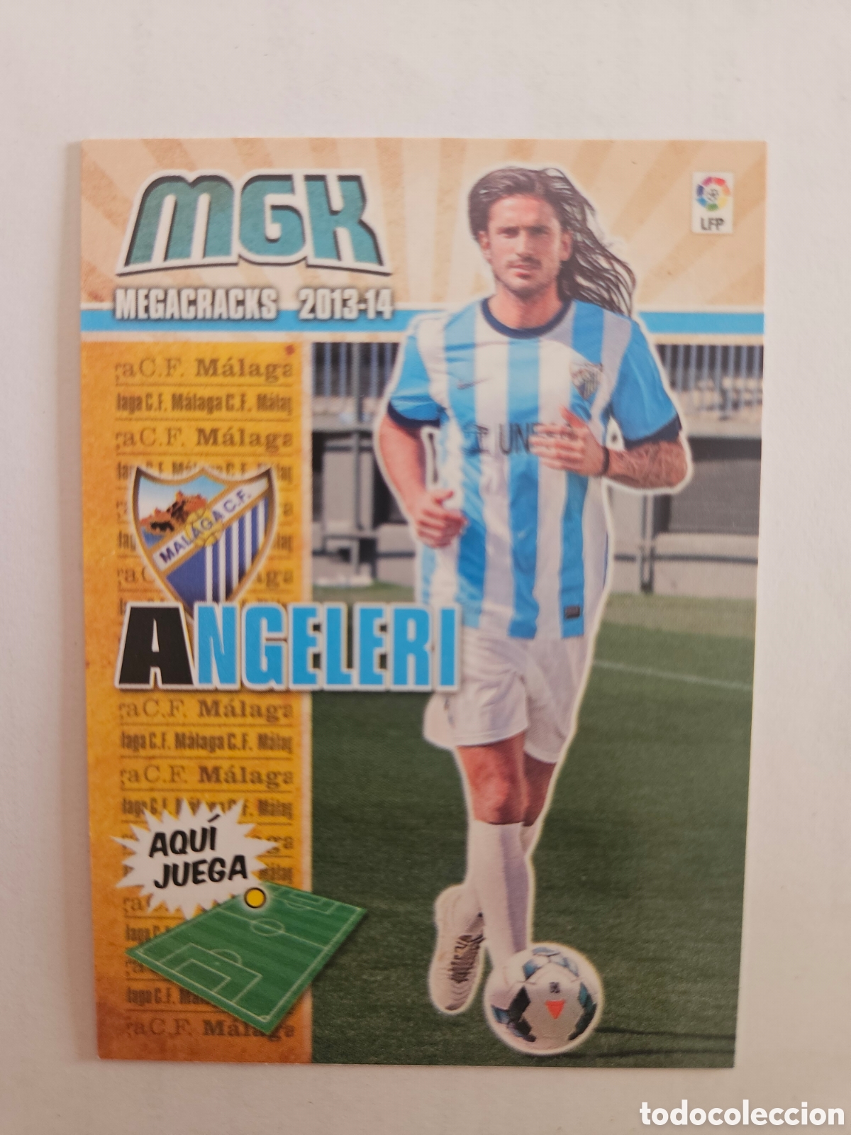 Cromos de F&uacute;tbol: MGK FICHAJE 467 ANGELERI MALAGA CROMOS ALBUM MEGACRACKS LIGA FUTBOL 2013 2014 13 14