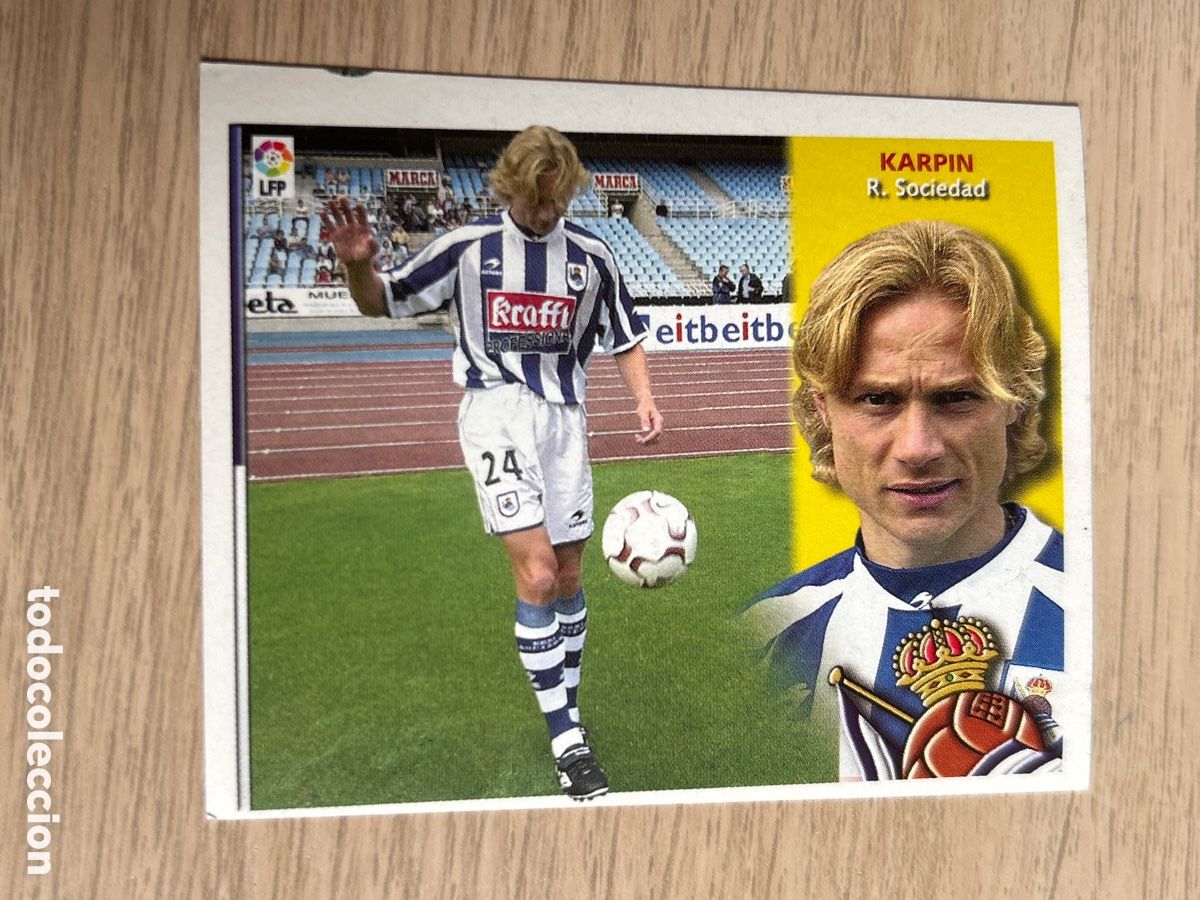 Cromos de F&uacute;tbol: KARPIN REAL SOCIEDAD FICHAJE 27 LIGA ESTE 2002 2003 02 03 NUNCA PEGADO SIN PEGAR