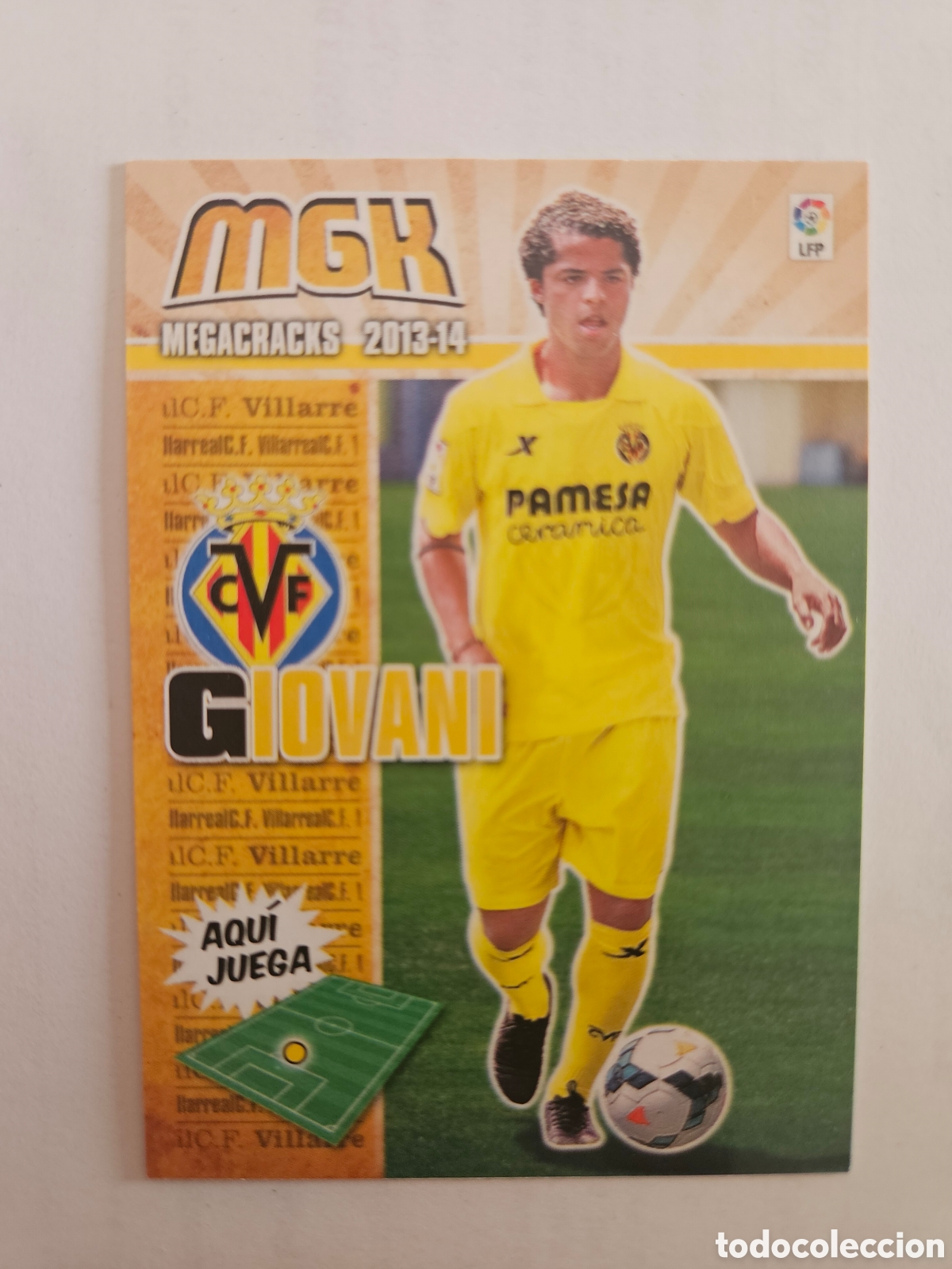 Cromos de F&uacute;tbol: Megacracks 2013 2014 13 14 panini Giovani fichaje n&deg; 468 Villarreal