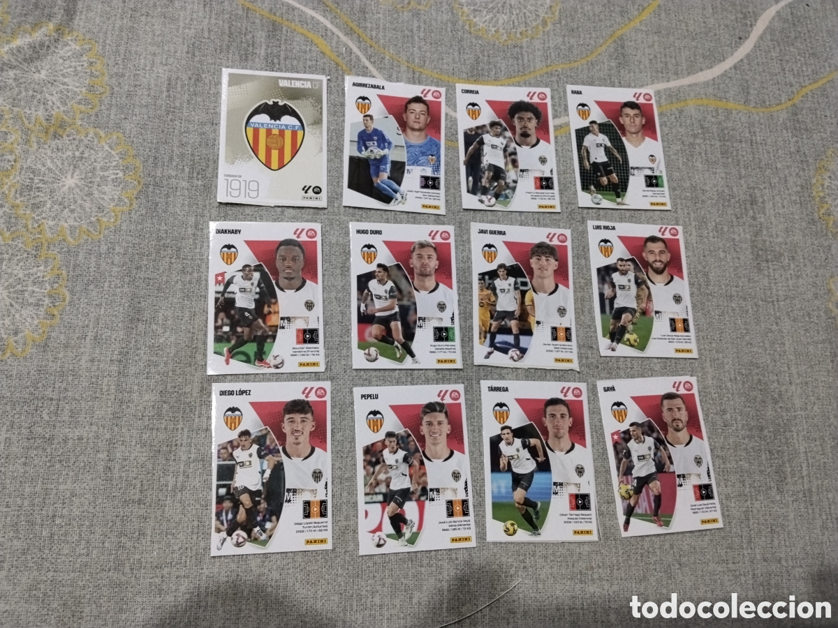Cromos de Futebol: LA LIGA STARS 2025-26 ( 12 CROMOS SIN PEGAR VALENCIA CF ) PUBLICADO EN BRASIL ( LIGA ESPA&Ntilde;OLA )