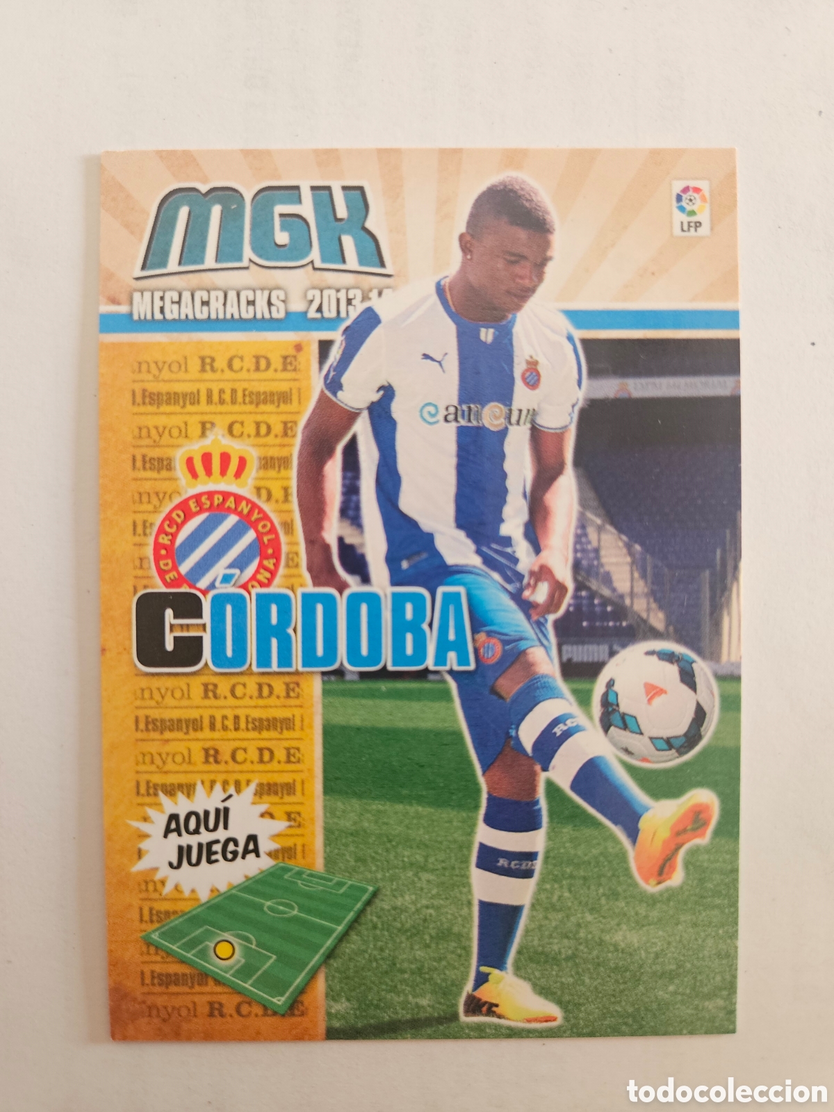 Figurine di Calcio: Megacracks 2013 2014 13 14 panini C&oacute;rdoba fichaje n&deg; 503 Espanyol