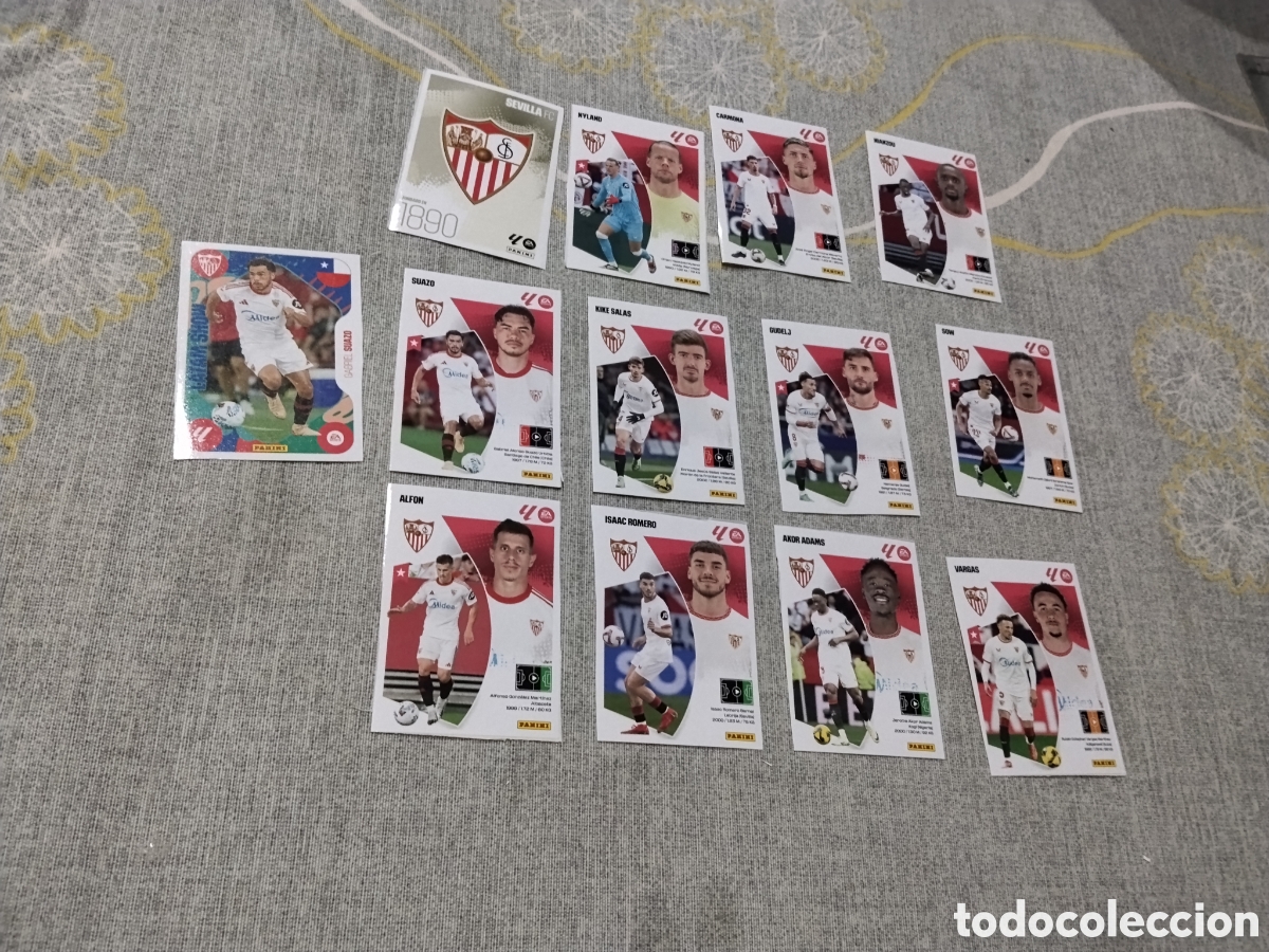 Figurine di Calcio: LA LIGA STARS 2025-26 ( 13 CROMOS SIN PEGAR SEVILLA CF ) PUBLICADO EN BRASIL ( LIGA ESPA&Ntilde;OLA )