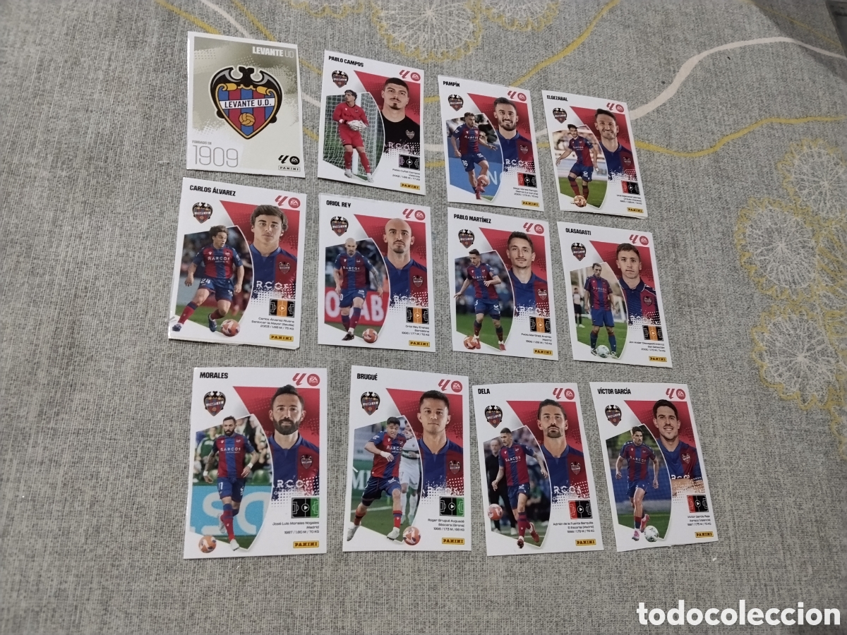 Figurine di Calcio: LA LIGA STARS 2025-26 ( 12 CROMOS SIN PEGAR UD LEVANTE ) PUBLICADO EN BRASIL ( LIGA ESPA&Ntilde;OLA )