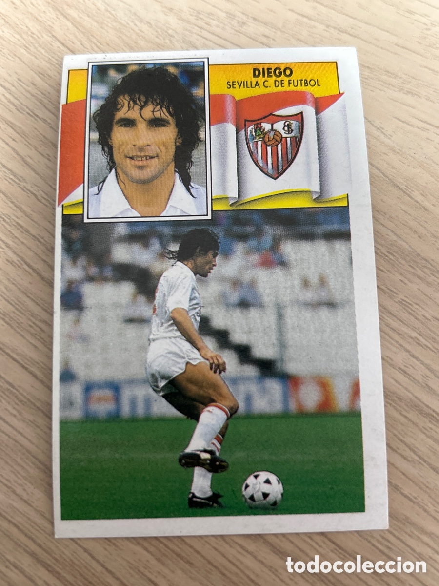Cromos de F&uacute;tbol: DIEGO SEVILLA C. F. LIGA ESTE 1990 1991 90 91 NUNCA PEGADO SIN PEGAR