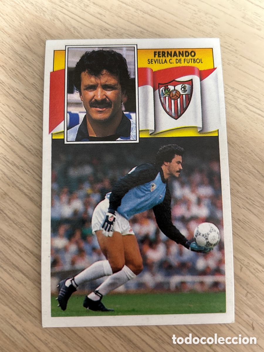 Cromos de F&uacute;tbol: FERNANDO SEVILLA C. F. LIGA ESTE 1990 1991 90 91 NUNCA PEGADO SIN PEGAR