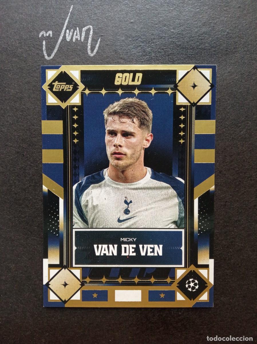 Cromos de F&uacute;tbol: MICKY VAN DE VEN TOTTENHAM HOTSPUR NETHERLANDS MUNDIAL 2026 ⚽ TOPPS &reg; GOLD UCC UEFA 2025 2026 25 26