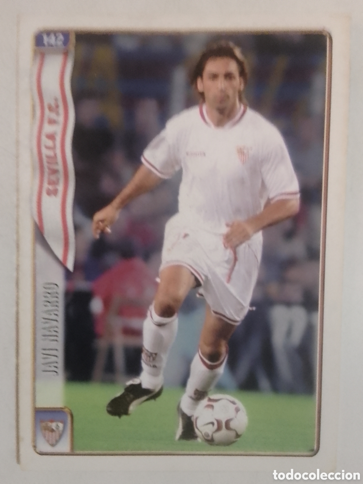 Cromos de F&uacute;tbol: Mundicromo 2005 n&deg; 142 Javi Navarro &bull; Sevilla.