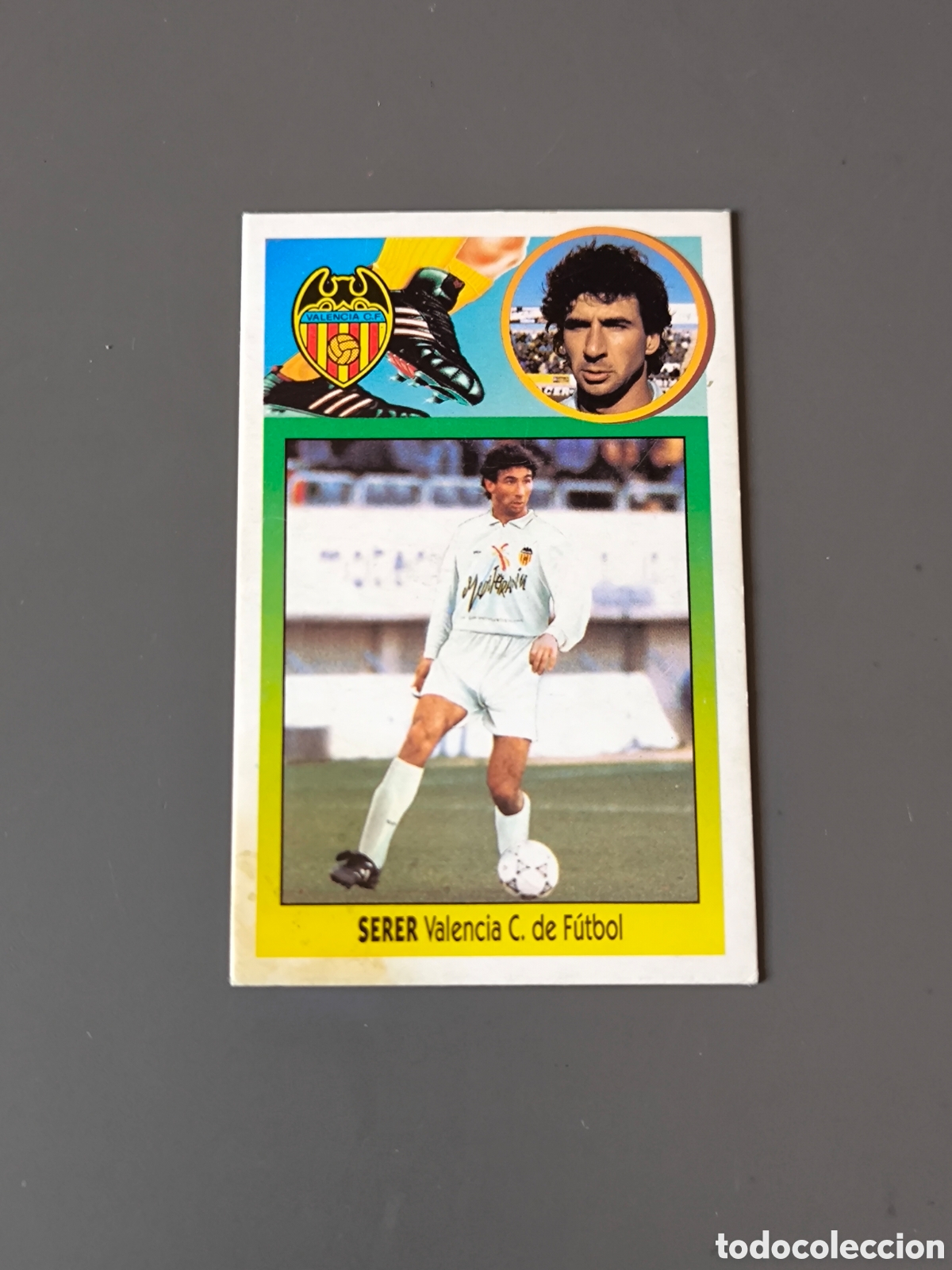 Cromos de F&uacute;tbol: SERER Fichaje 8 Valencia CF Liga Este 93 94 cart&oacute;n