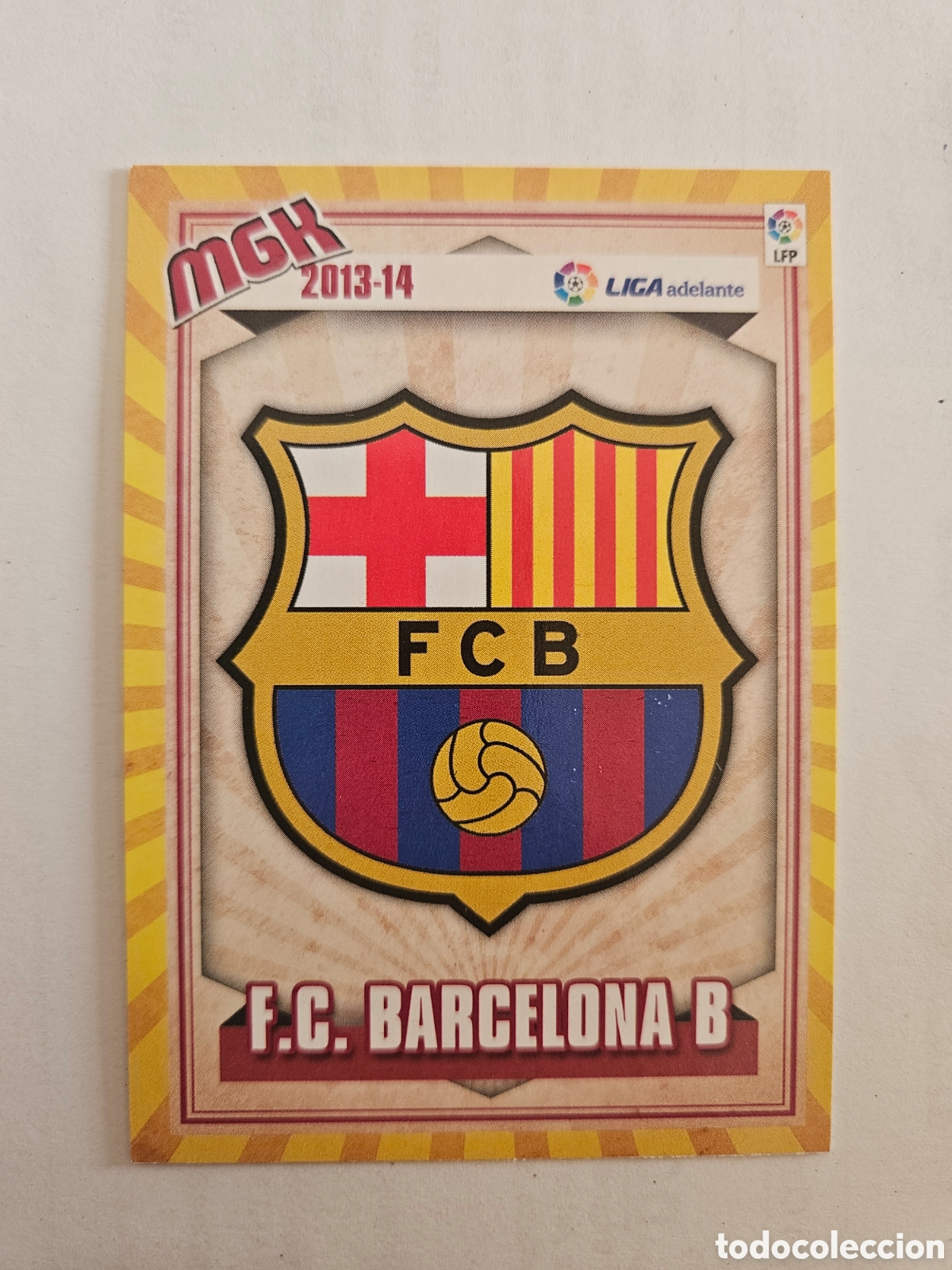 Cromos de F&uacute;tbol: MGK LIGA ADELANTE 423 ESCUDO BARCELONA B CROMOS ALBUM MEGACRACKS FUTBOL 2013 2014 13 14